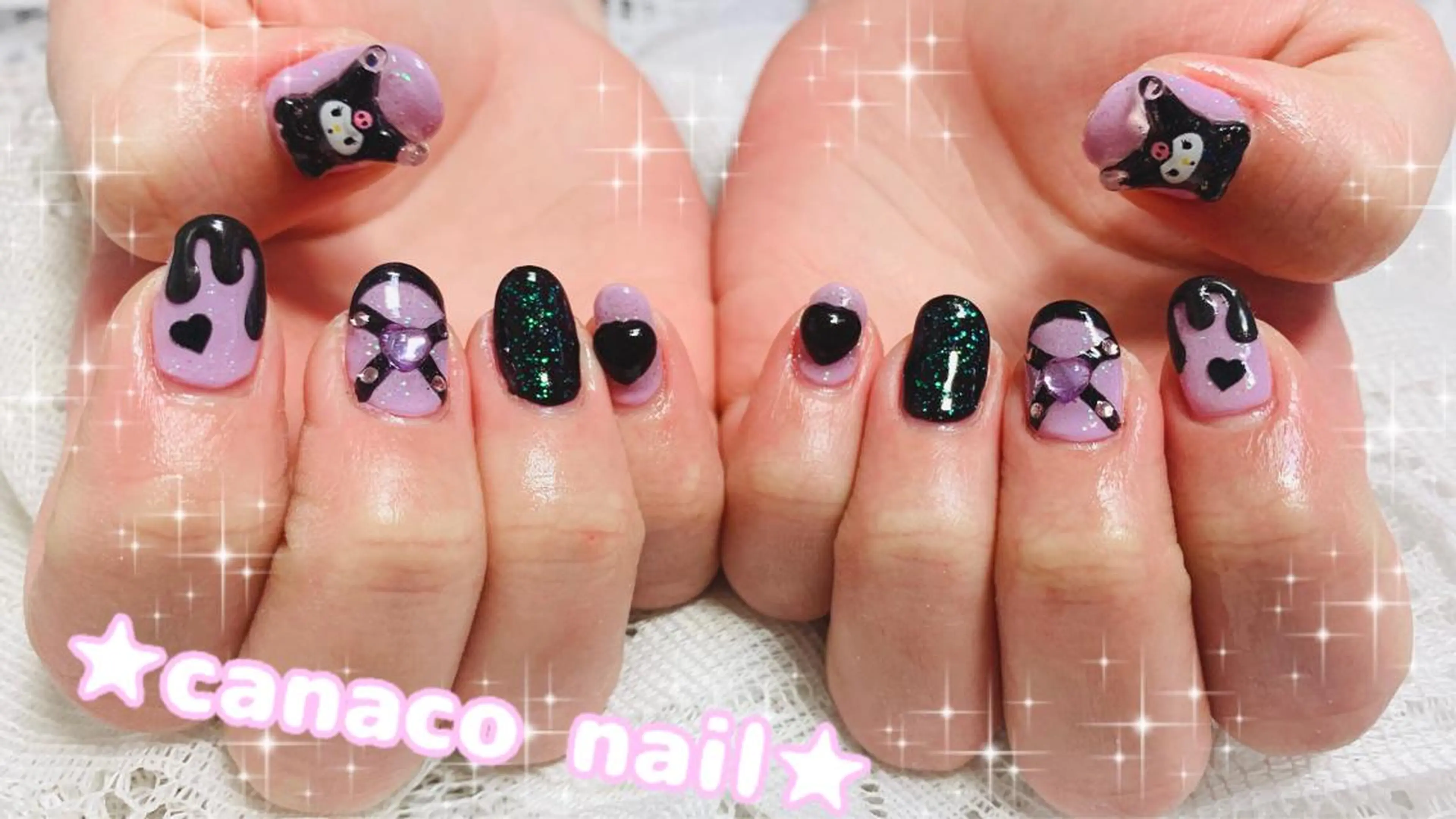 ネイル アートネイル ジェルネイル パラジェル ストーンネイル ハンドネイル ハンドケア Felice所属・ベテランネイル cnc  nailのネイルデザイン