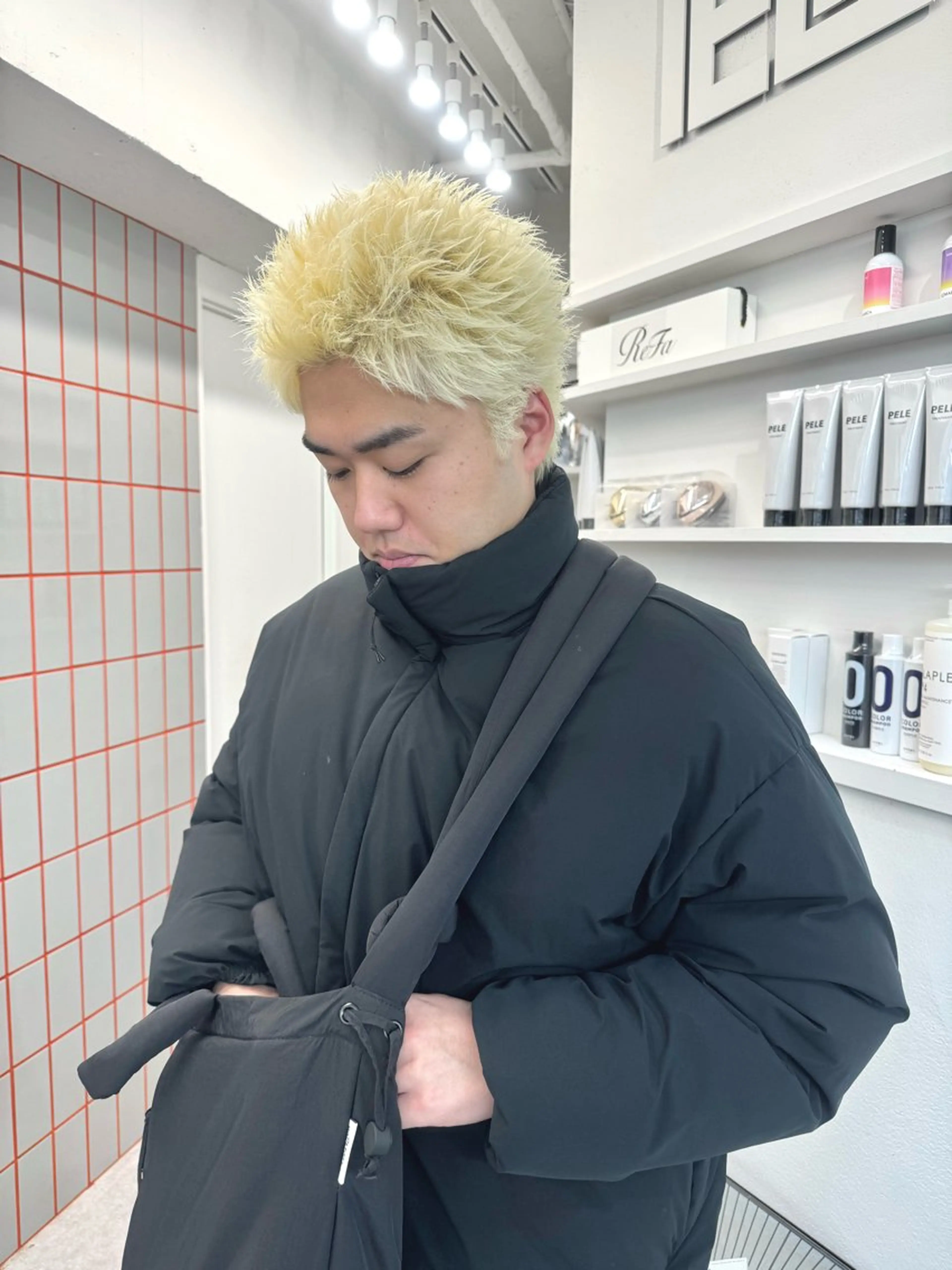 ショート カラー メンズ ヘアカラー トリートメント ヘアセット ハイトーン特化🌟 カワシマシュンスケのヘアスタイル