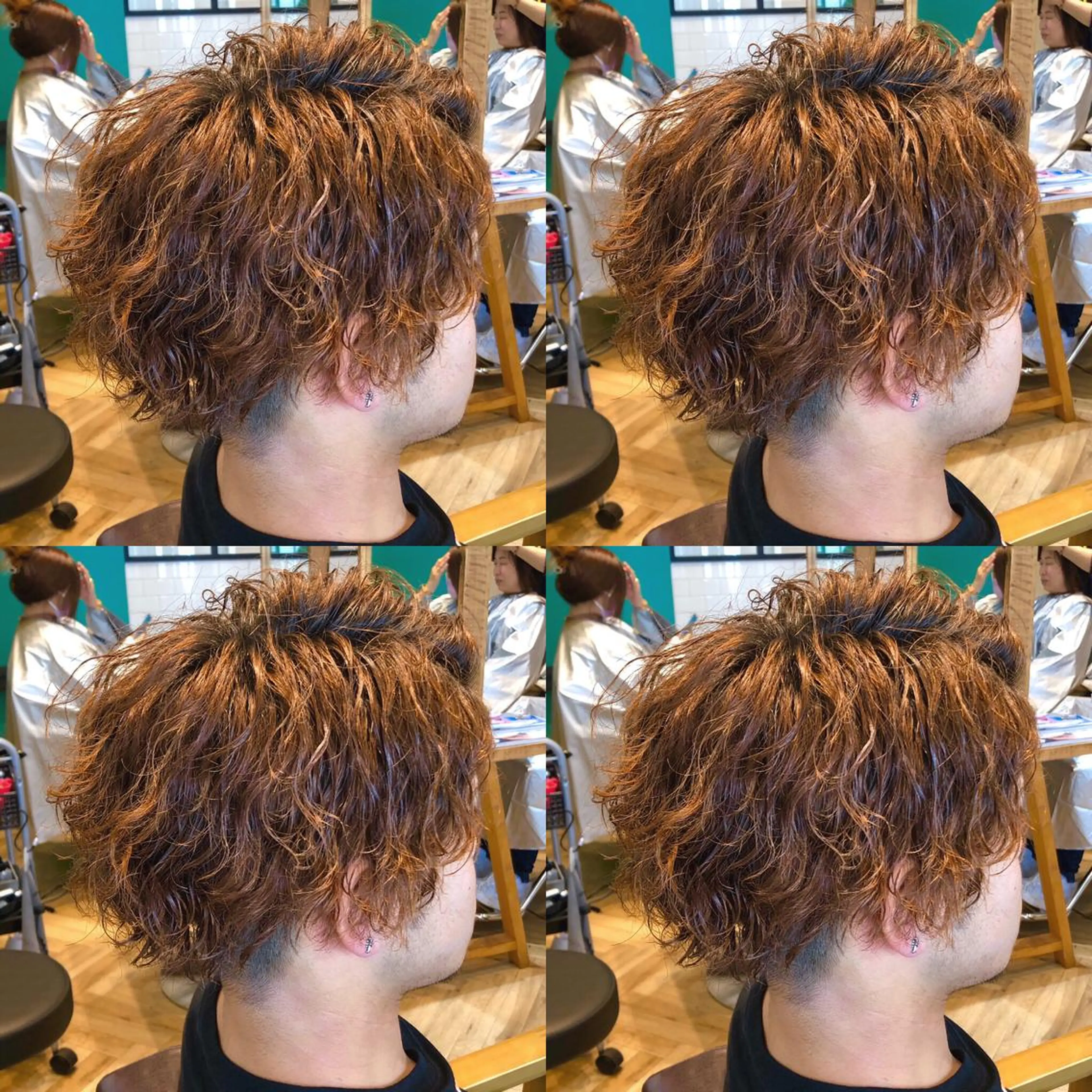 パーマ メンズ メンズブリーチ メンズパーマ ツイストスパイラルパーマ スパイラルパーマ 神山 大樹✂︎宇都宮江曽島のヘアスタイル