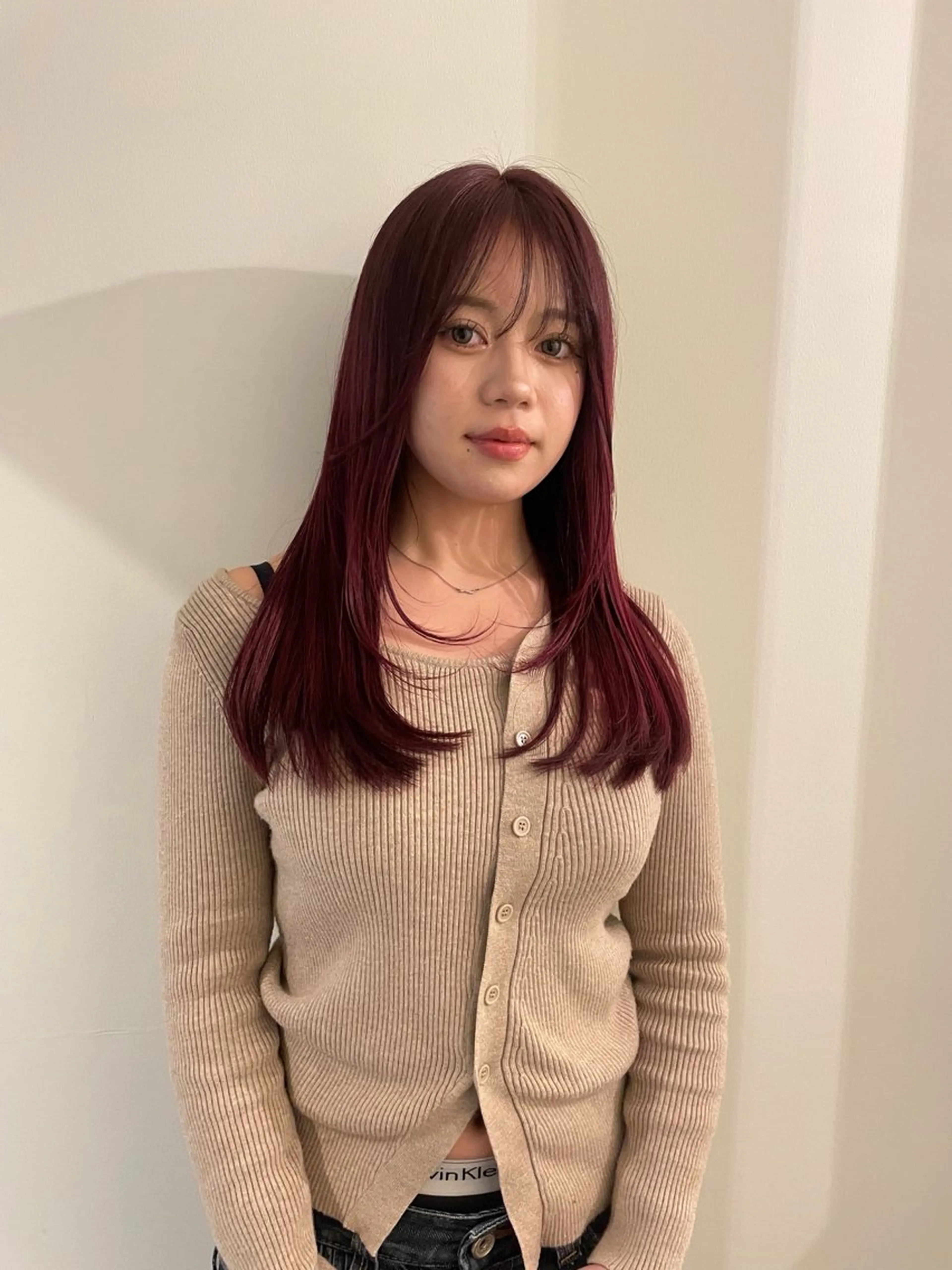 前髪カット+プレミアムカラー+4stepトリートメントの写真