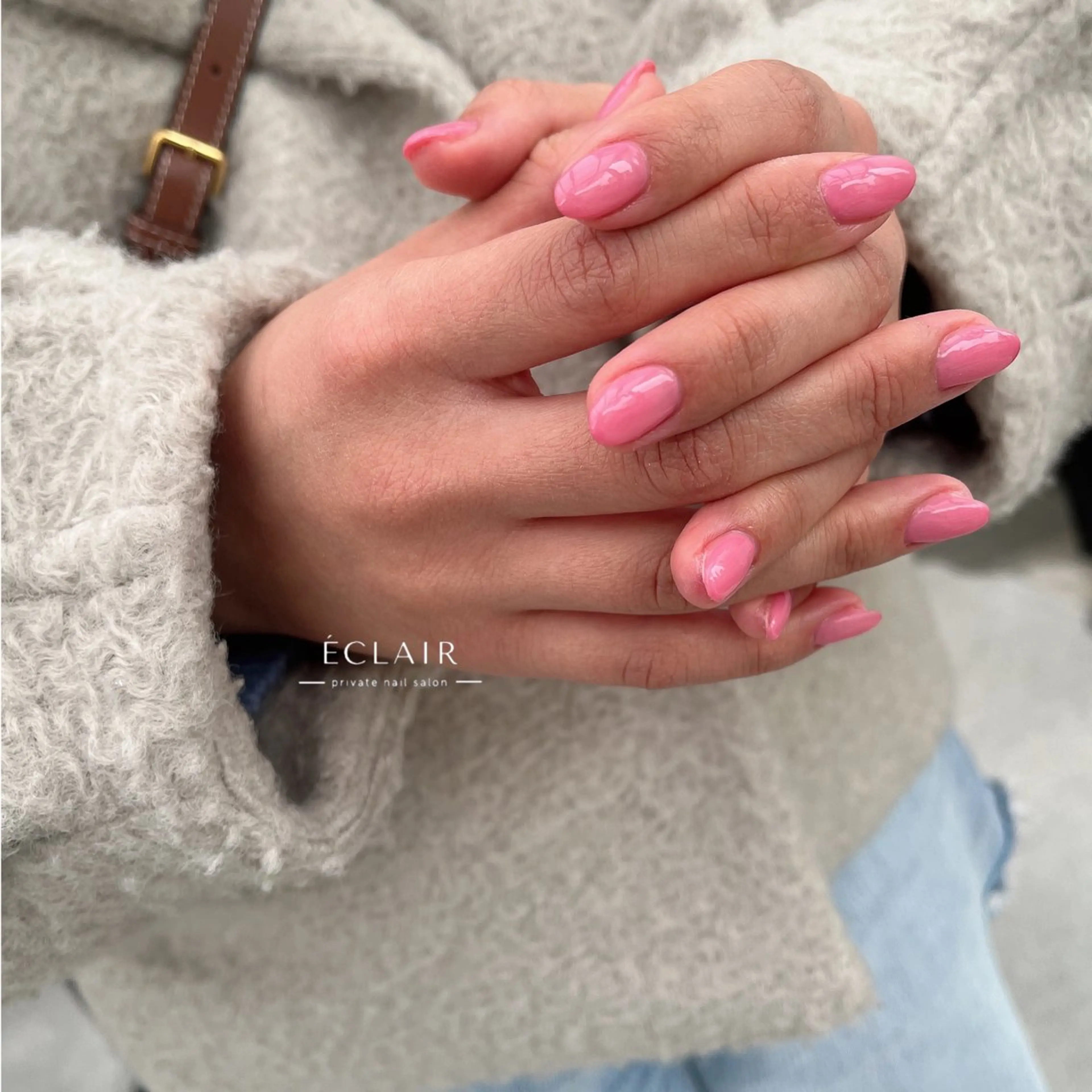 ネイル フレンチネイル ミラーネイル ニュアンスネイル シンプルネイル - Éclair - hitomiのネイルデザイン