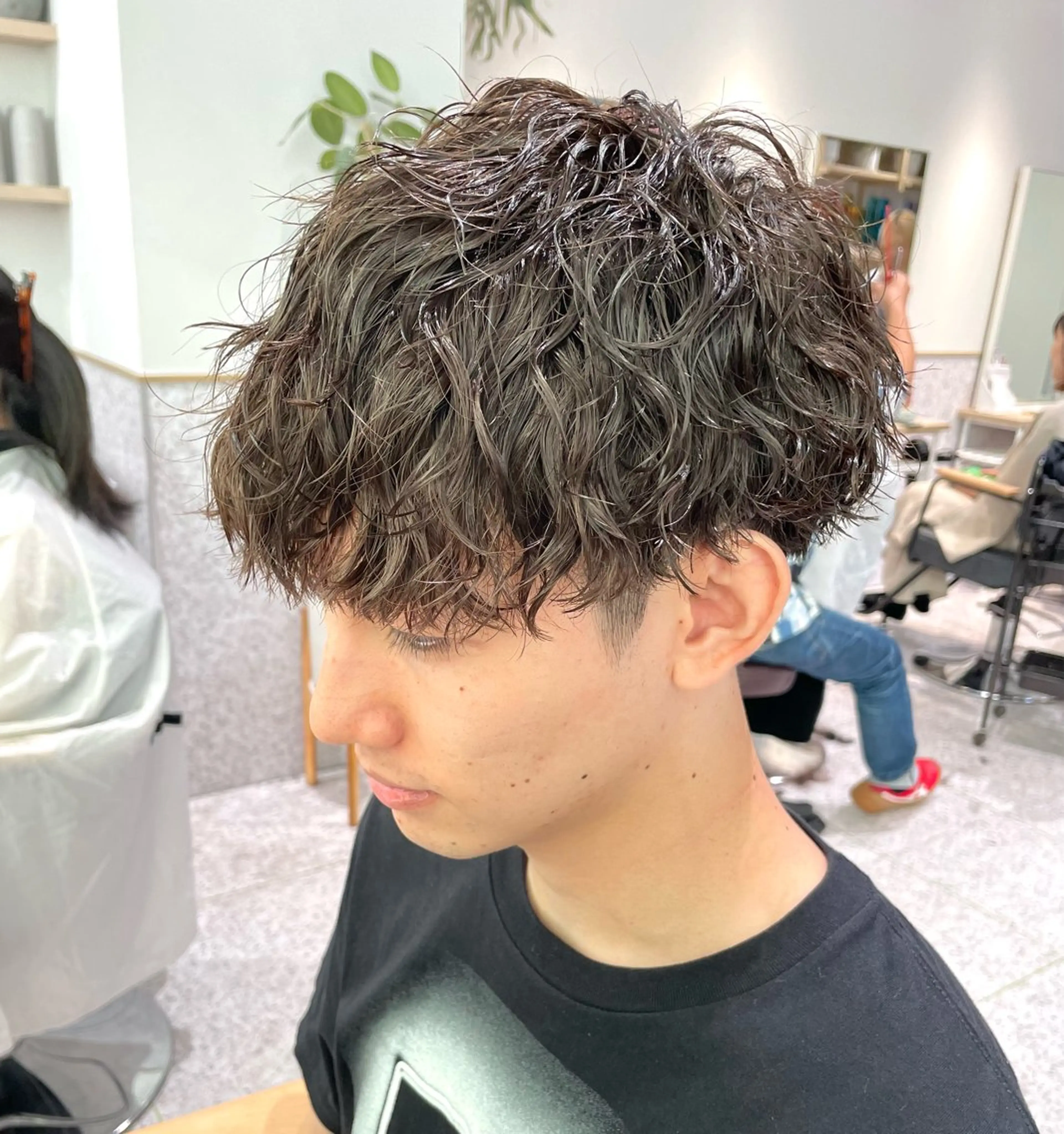 パーマ メンズ ♡ハイトーン★ ネイル/しの♡のヘアスタイル