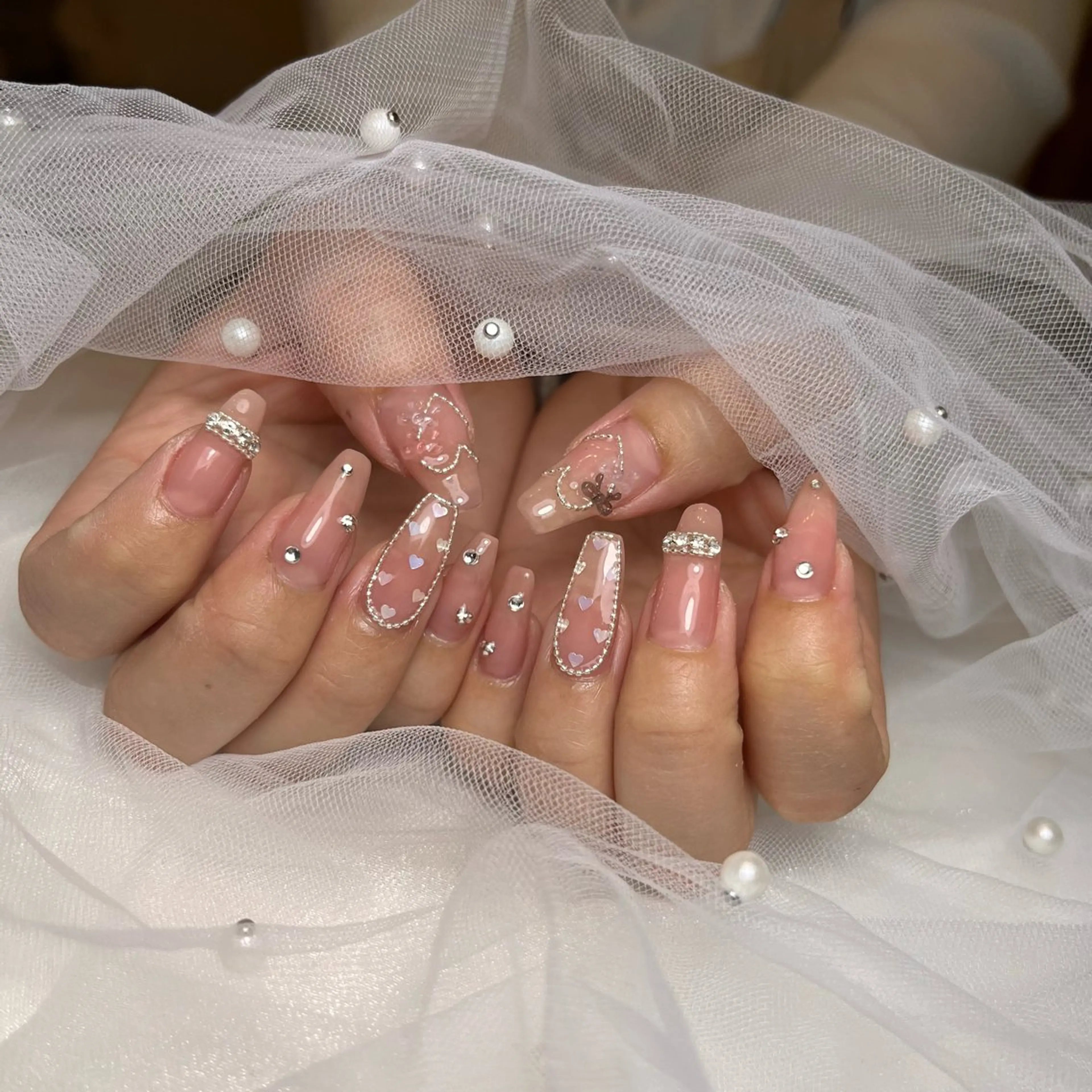 ネイル リボン ネイルサロンnico 安田のネイルデザイン