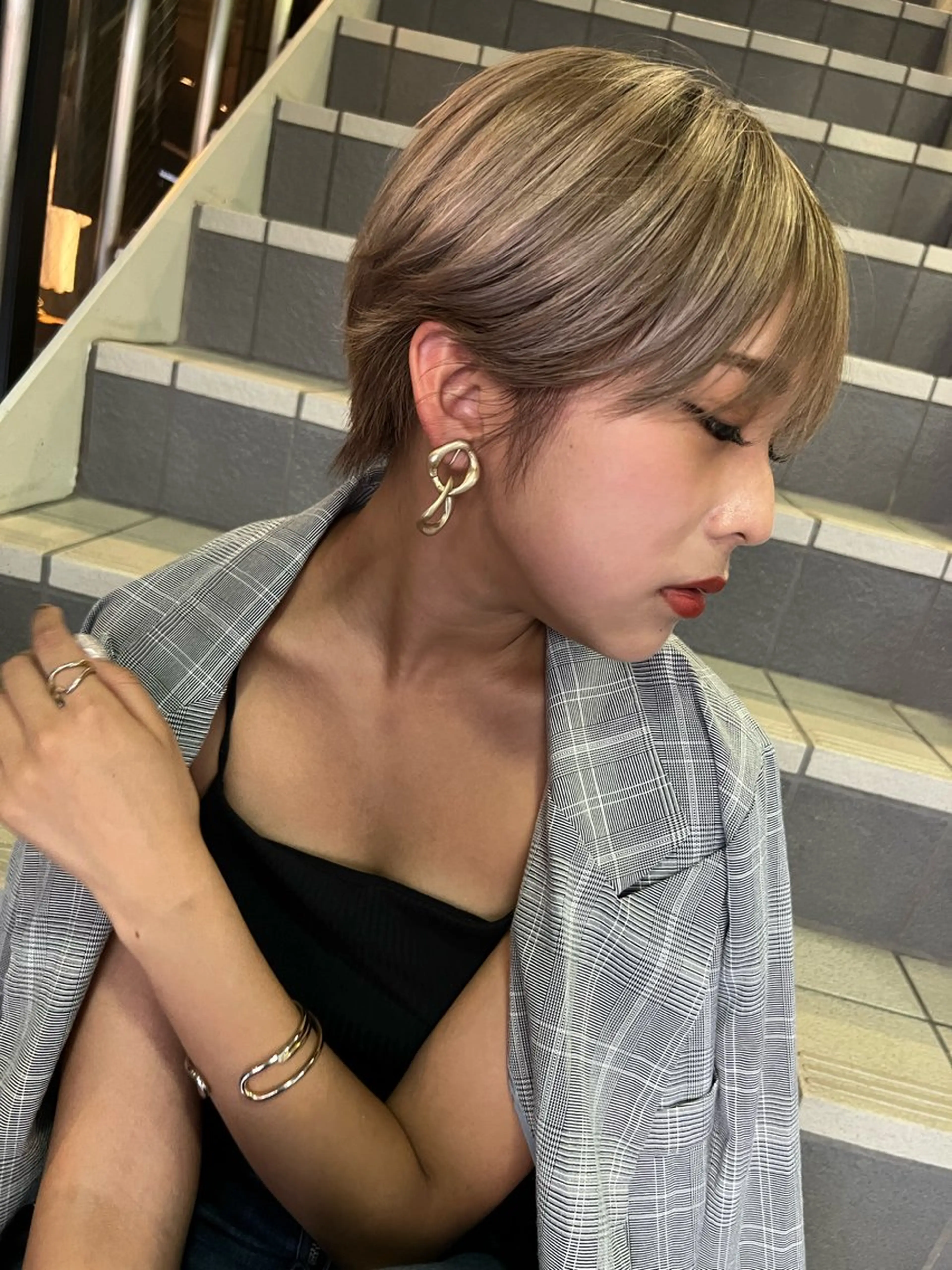ショート くびれヘア ショートヘア カット ヘアカラー トリートメント 【ショートカット】 心斎橋HIROTOのヘアスタイル