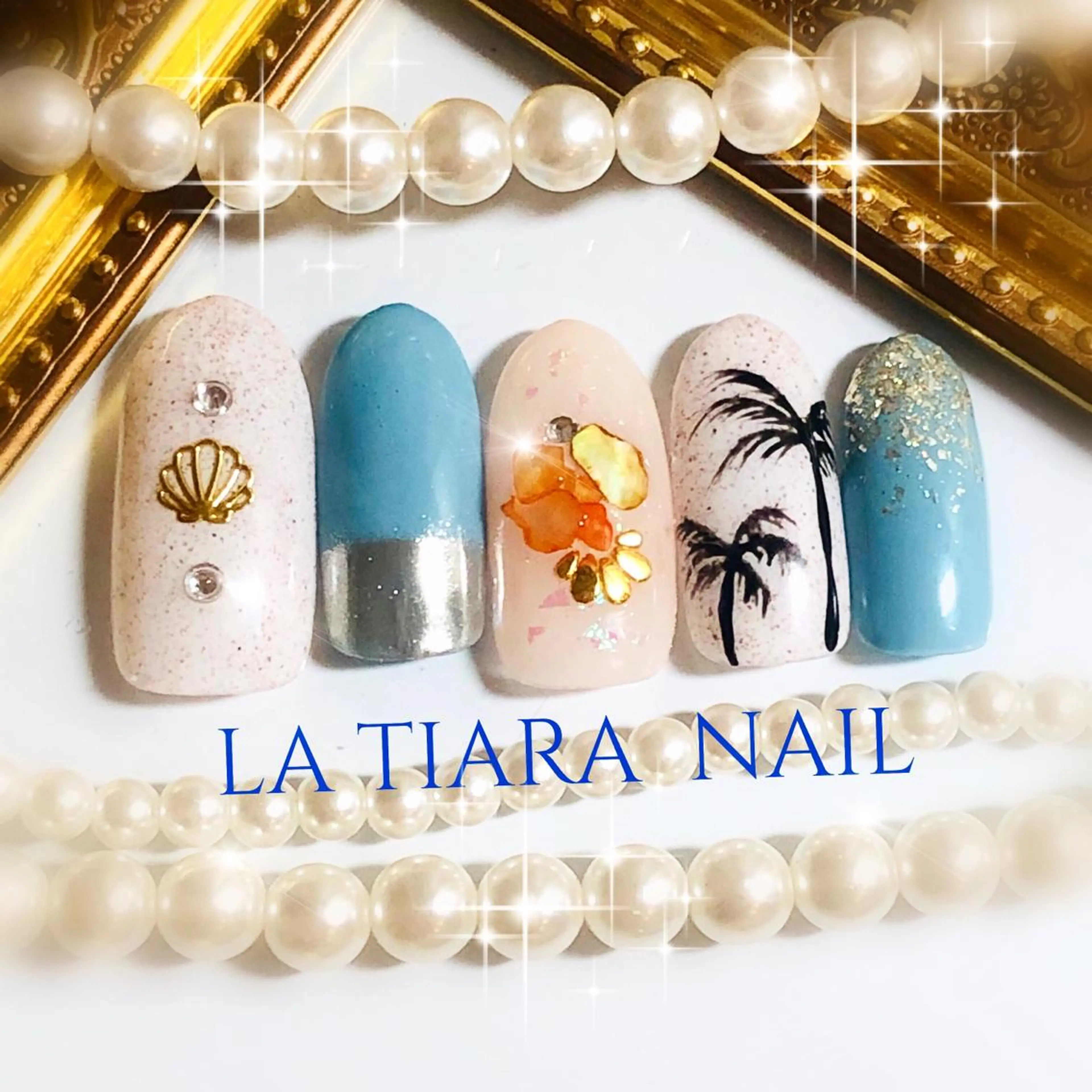 ネイル ハンドネイル Blue bird  nailのネイルデザイン