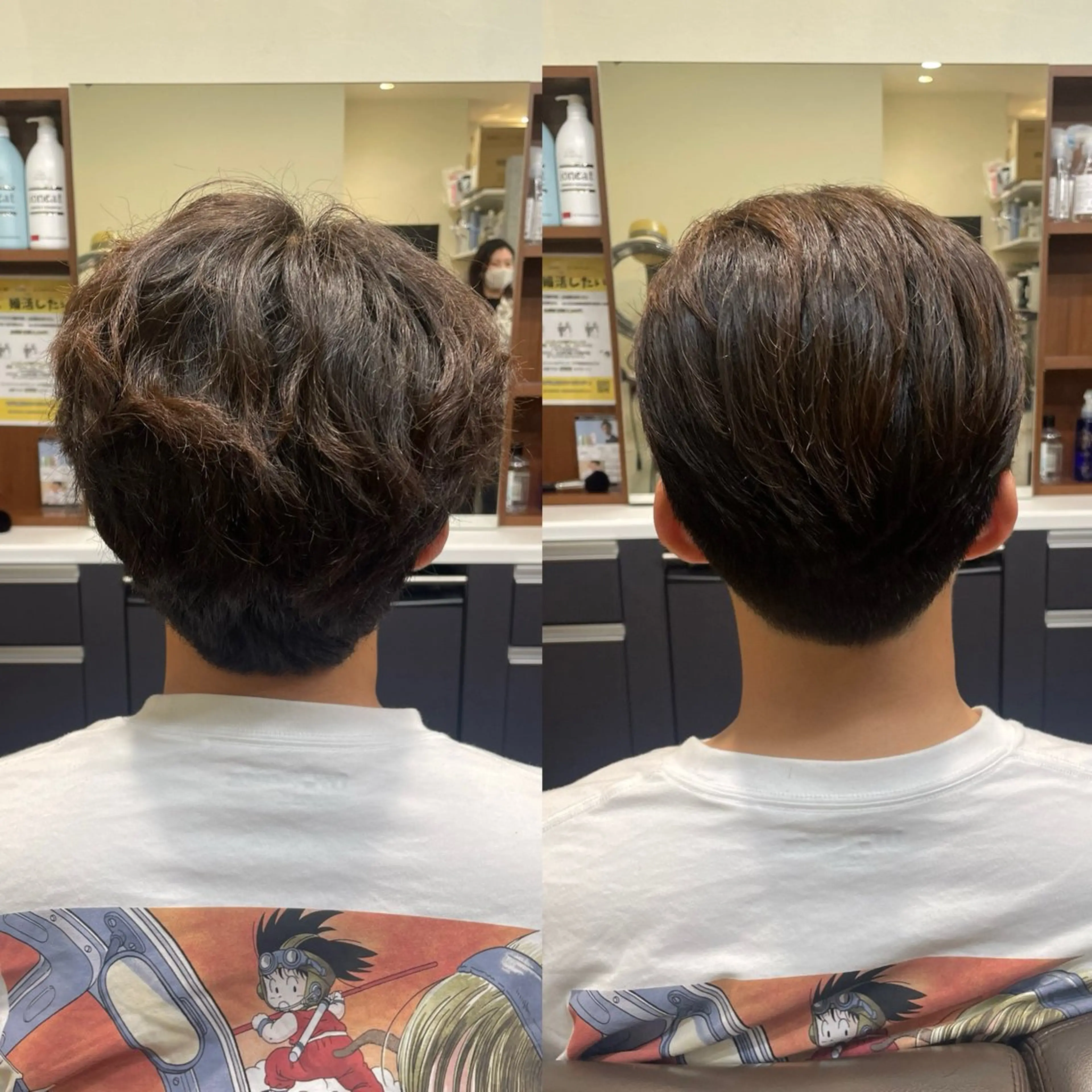 ミディアム パーマ メンズ カット パーマ 💈トレサンパ 💈金山駅✂︎愛実のヘアスタイル