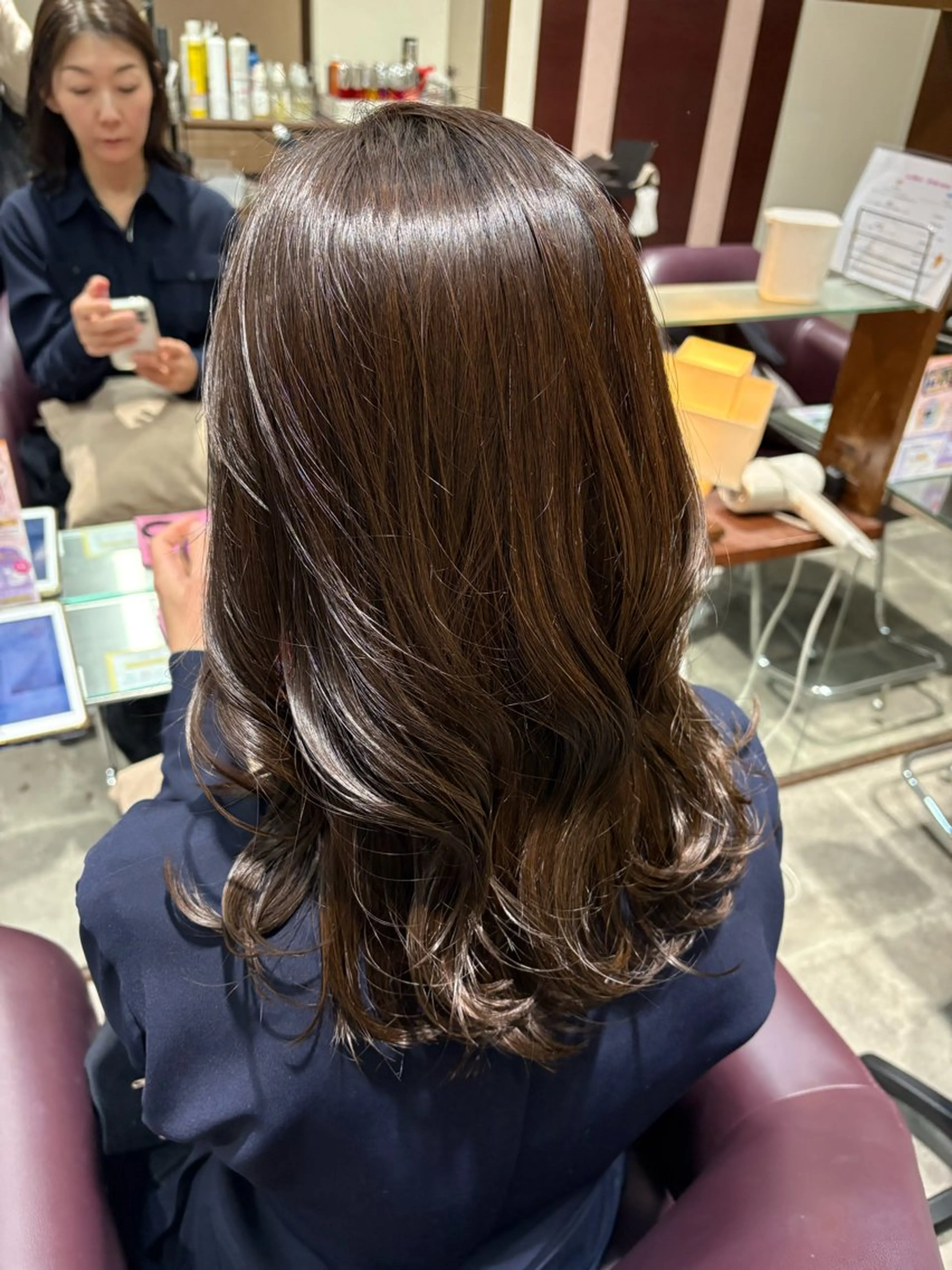 ロング カラー カット ヘアカラー トリートメント ヘアセット/艶カラー /まつげパーマ/りおのヘアスタイル