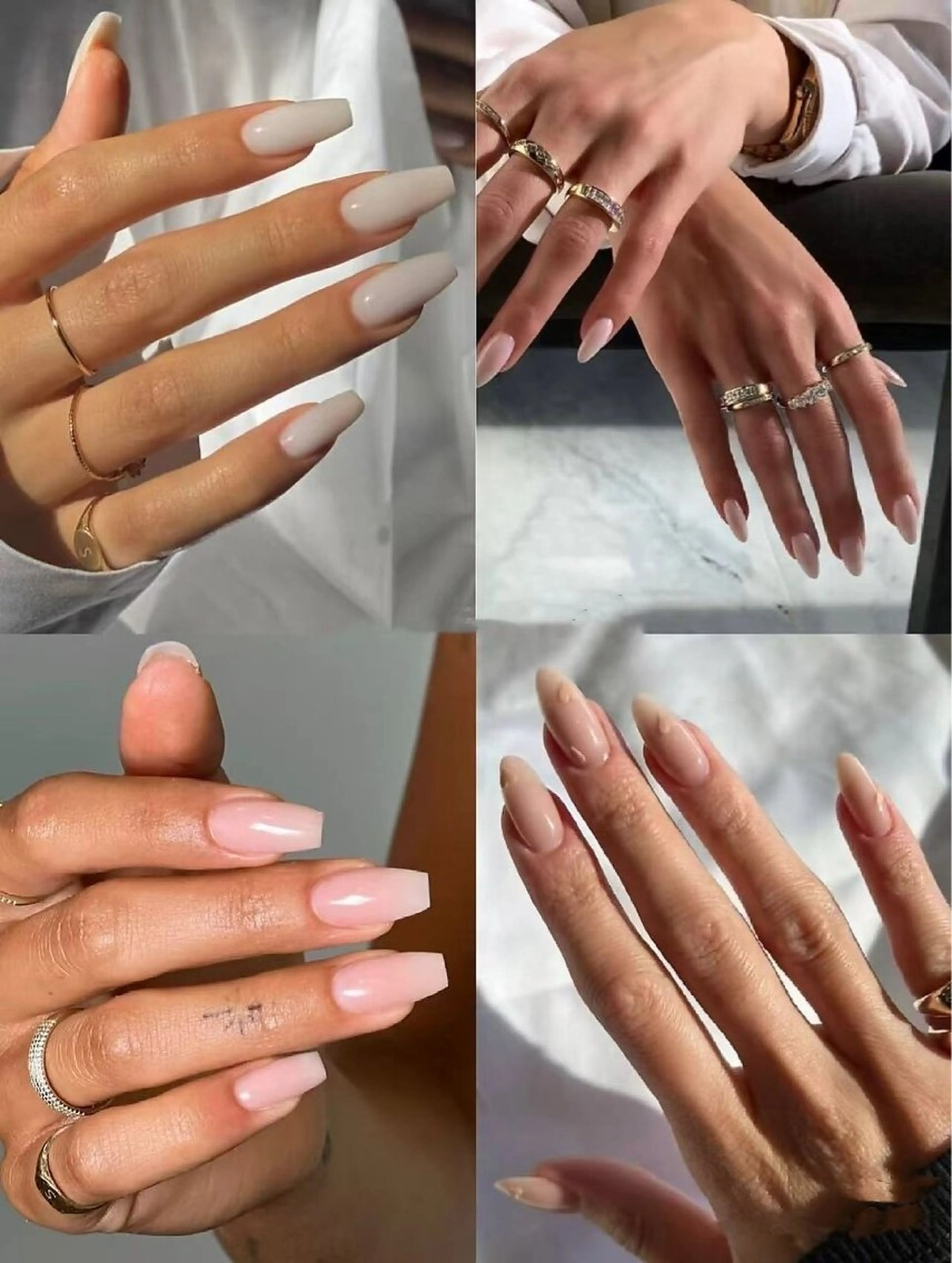 【HAND】海外話題°白女ネイルワンカラー☆選べるホワイトの写真