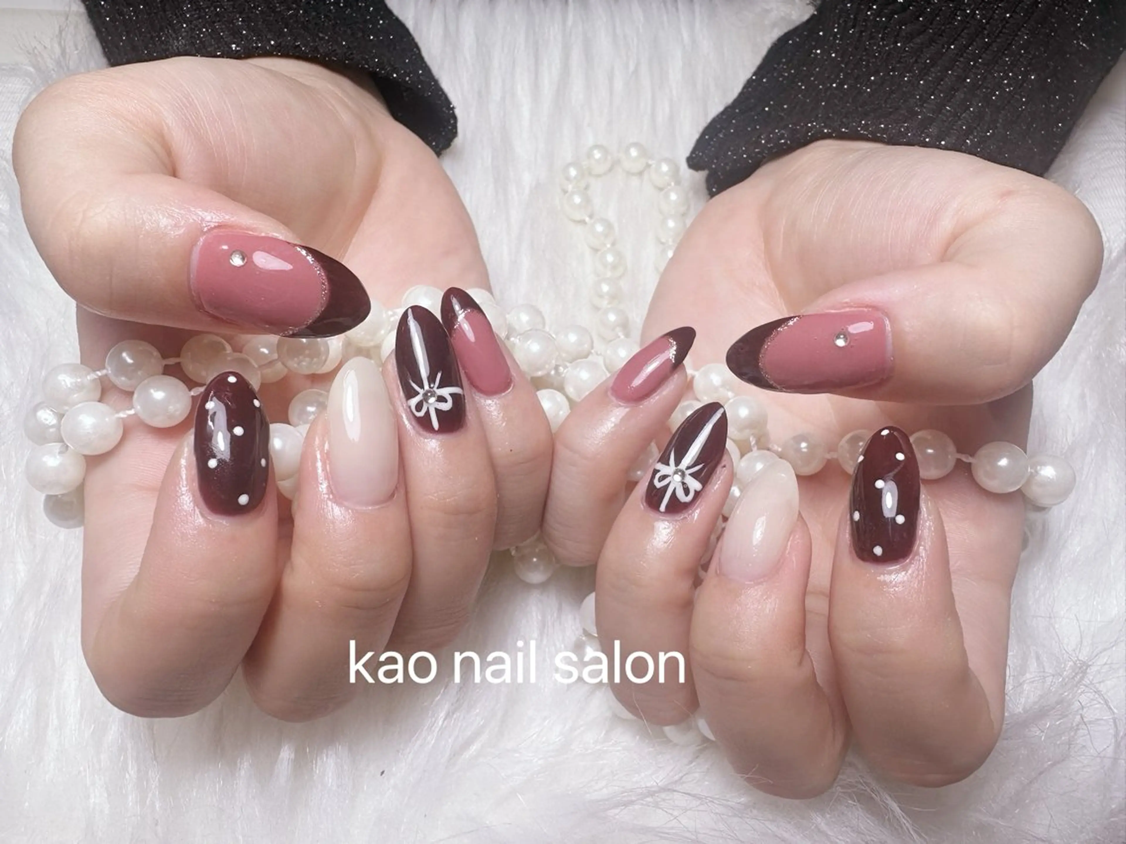 ネイル ハンドネイル kao nail マグネット/長さだしのネイルデザイン