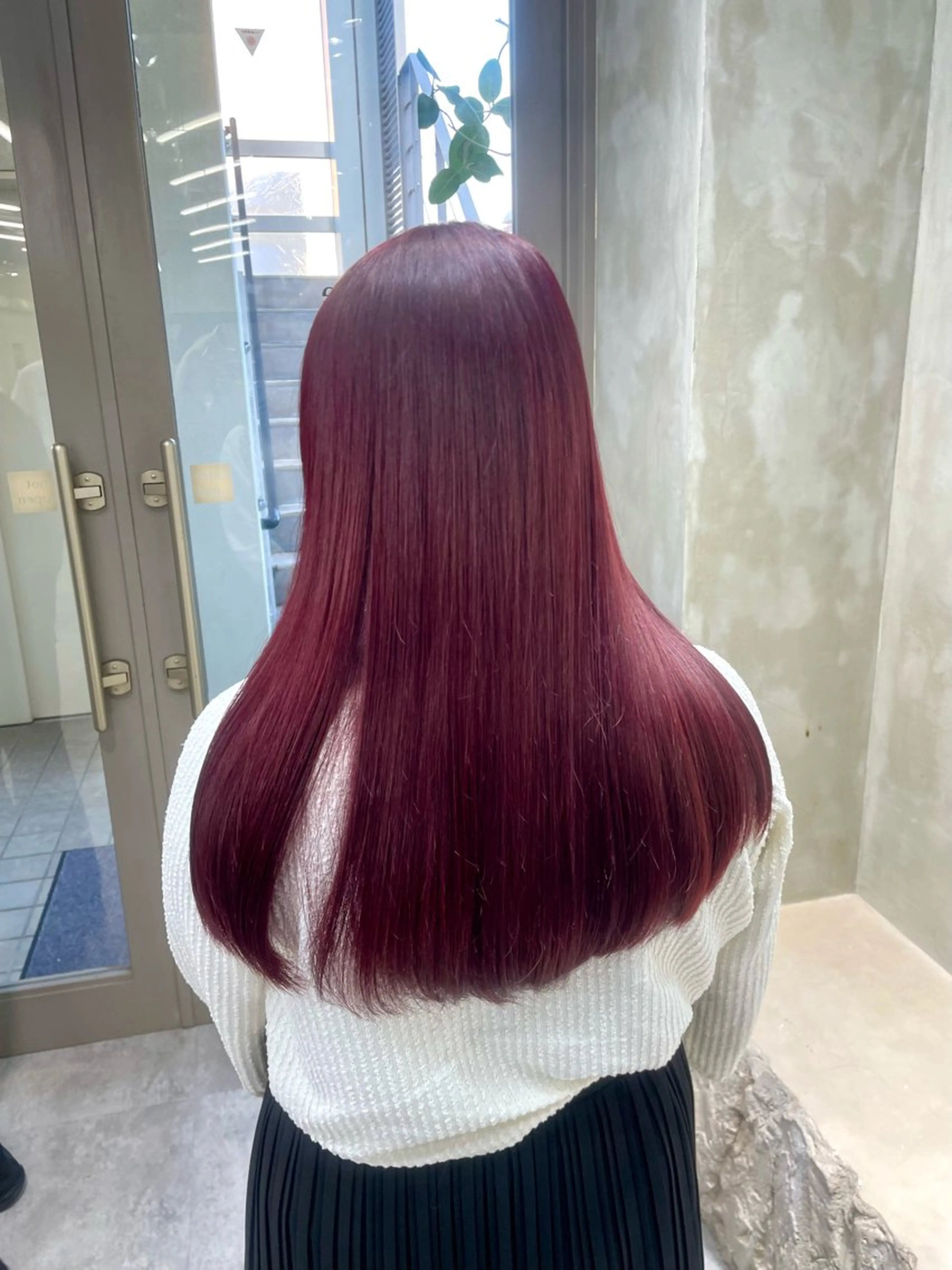 ロング カラー カノン/透明感カラー /酸性ストレートのヘアスタイル