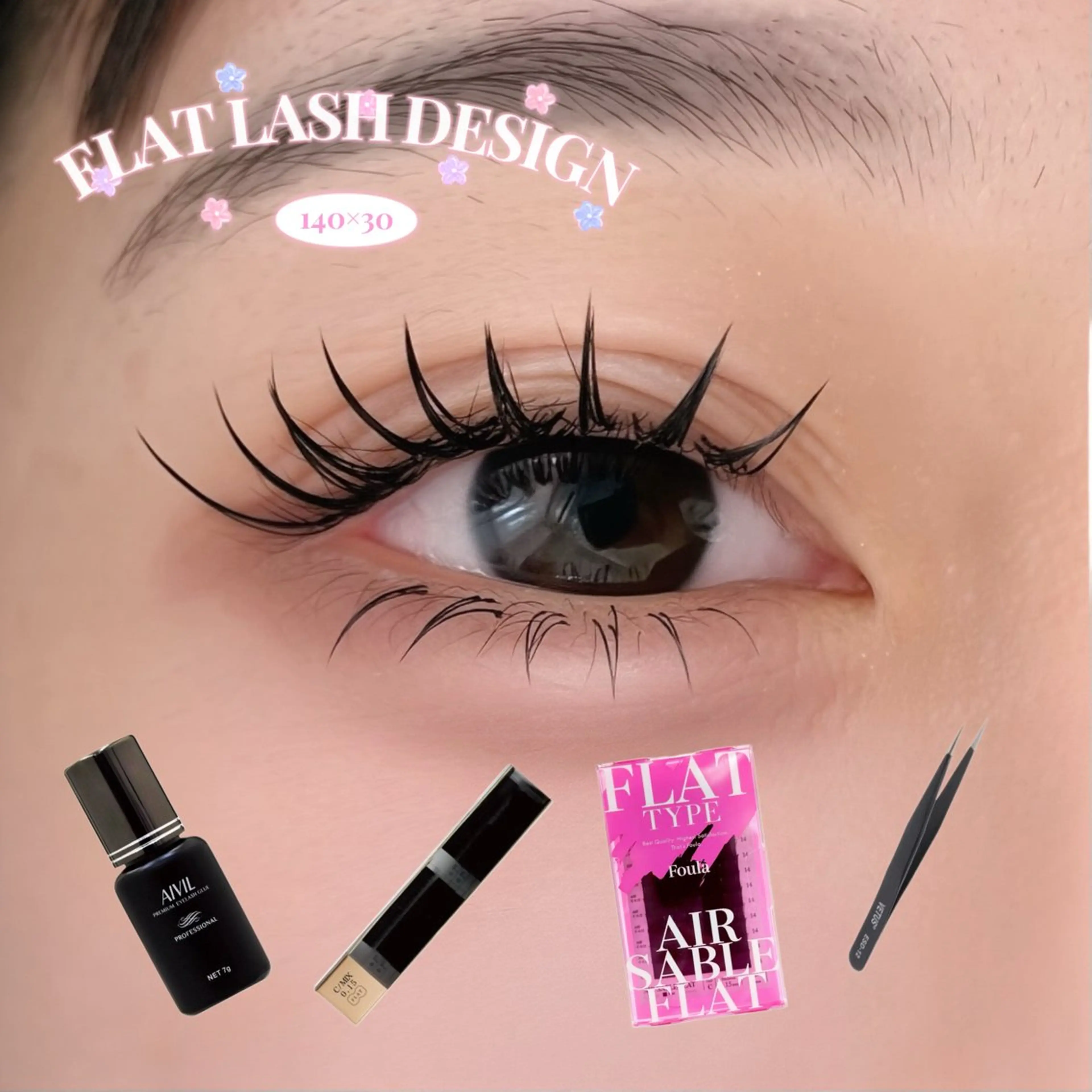 マツエク・マツパ 難波/日本橋m_a maison 牧沢のマツエク・マツパデザイン