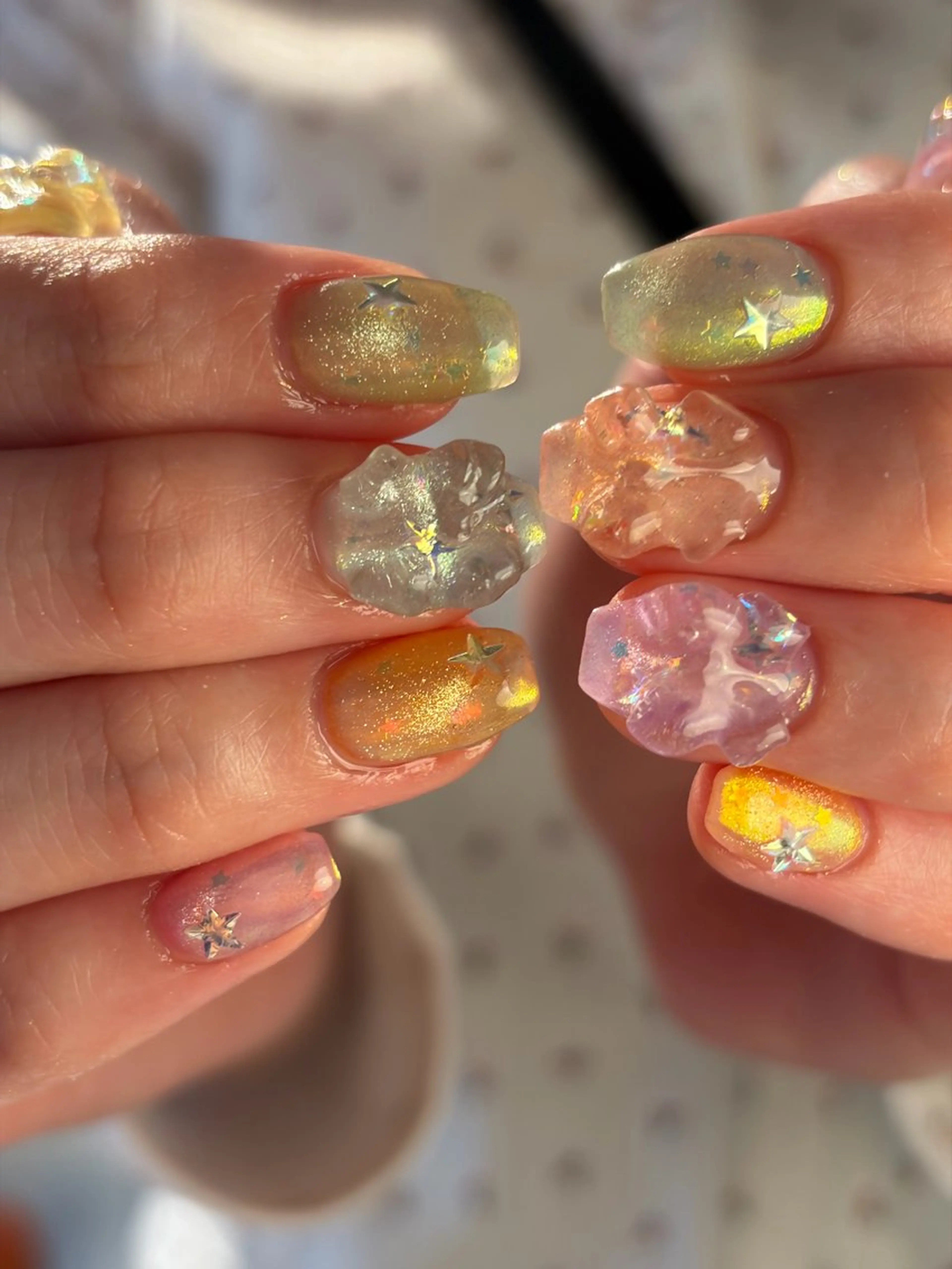 ネイル ハンドネイル ももJr.JELLO 🍑表参道NAILのネイルデザイン