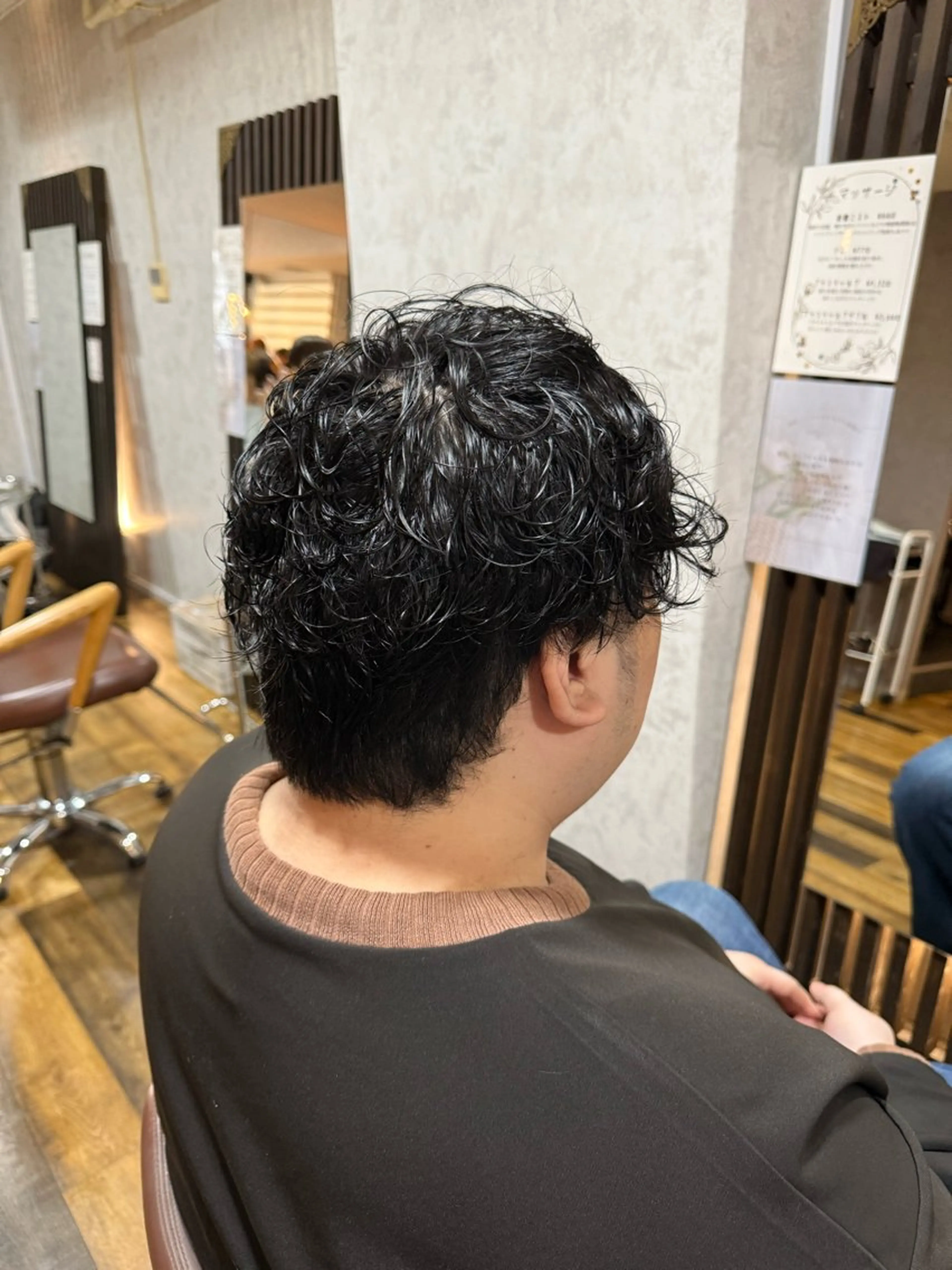 パーマ メンズ メンズパーマ ニュアンスパーマ 小松 莉夏子のヘアスタイル