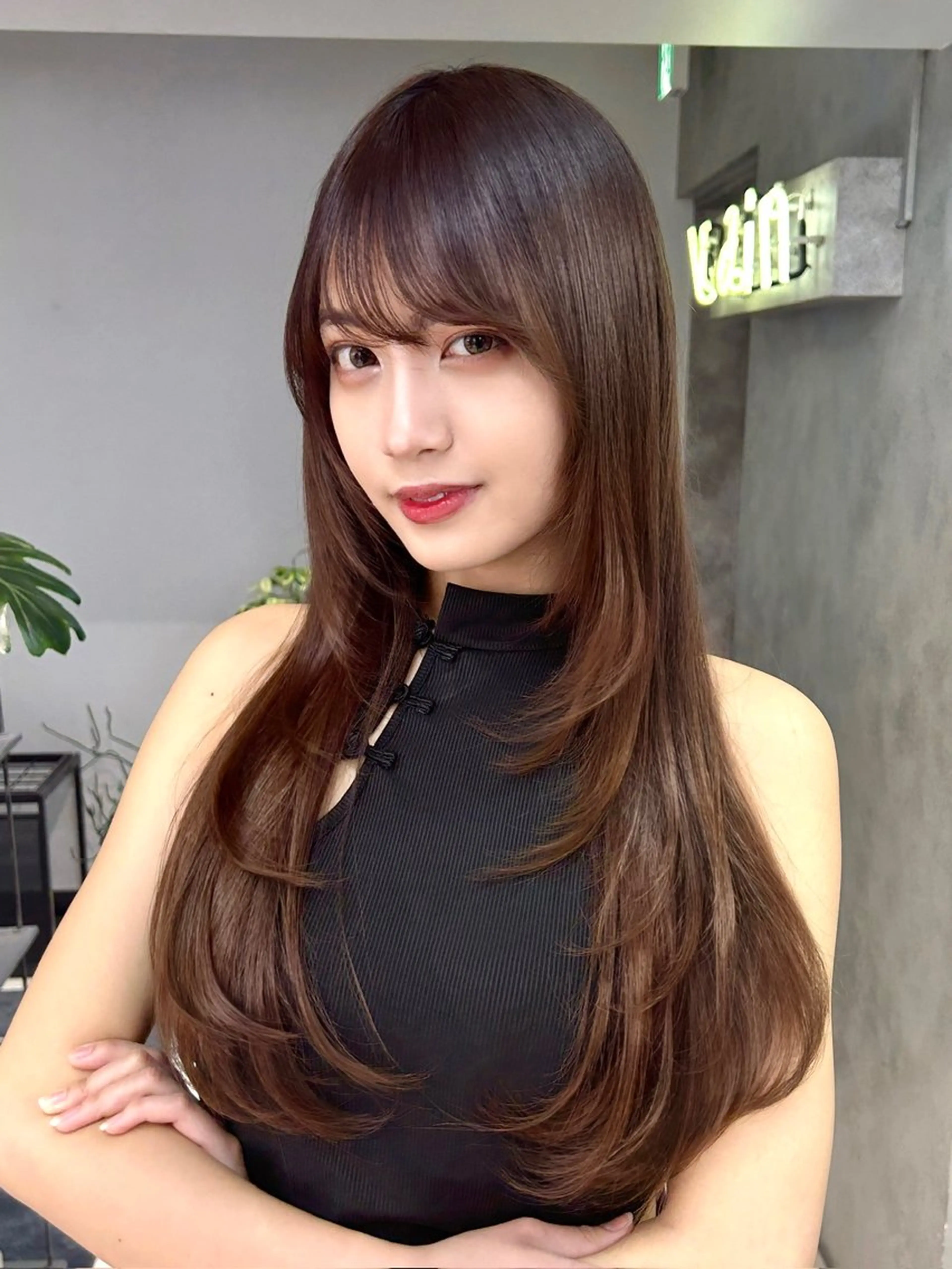 ロング くびれボブレイヤー 渋谷/kougaのヘアスタイル