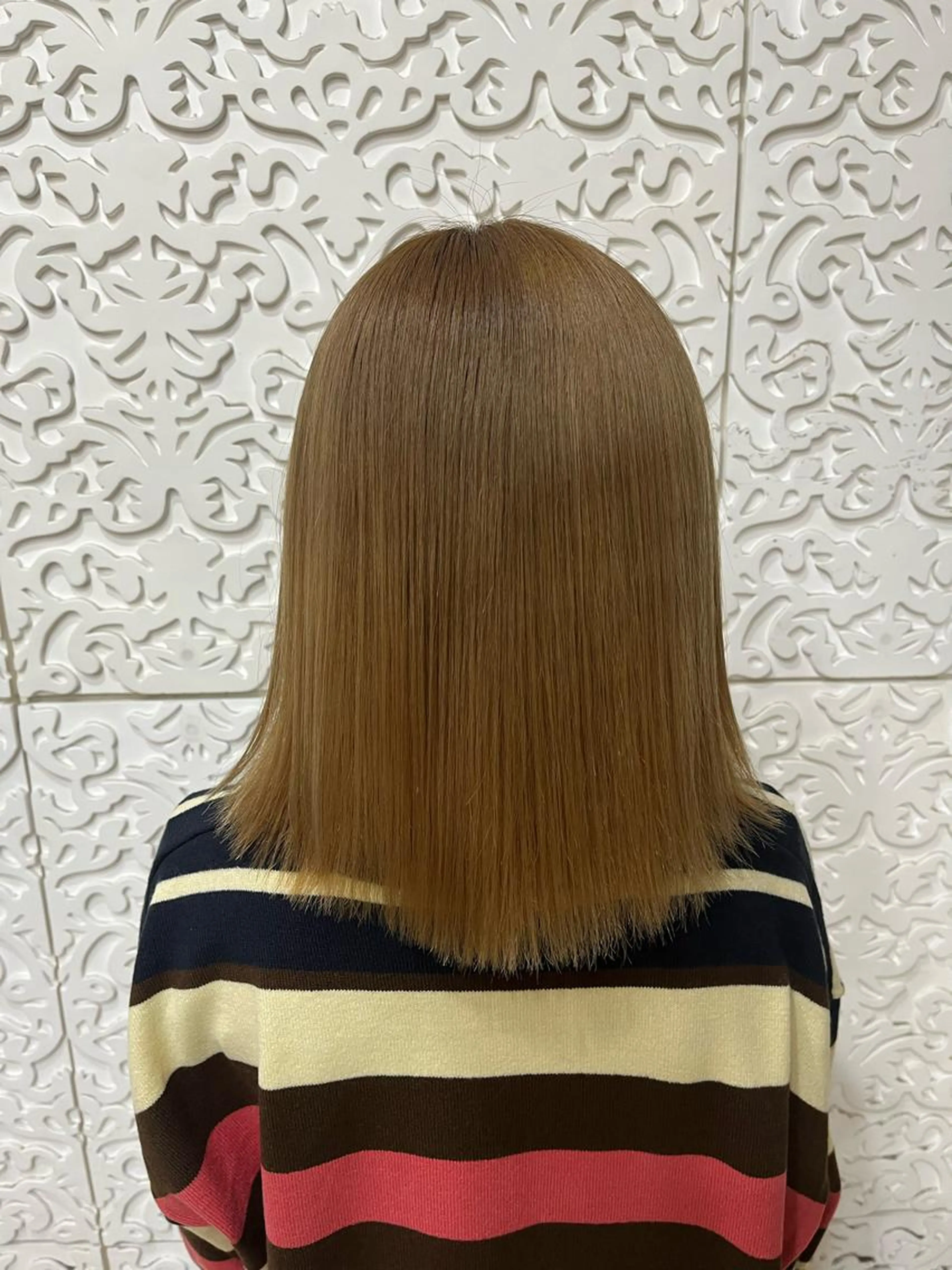 美髪縮毛矯正コース+髪質改善カラーの写真