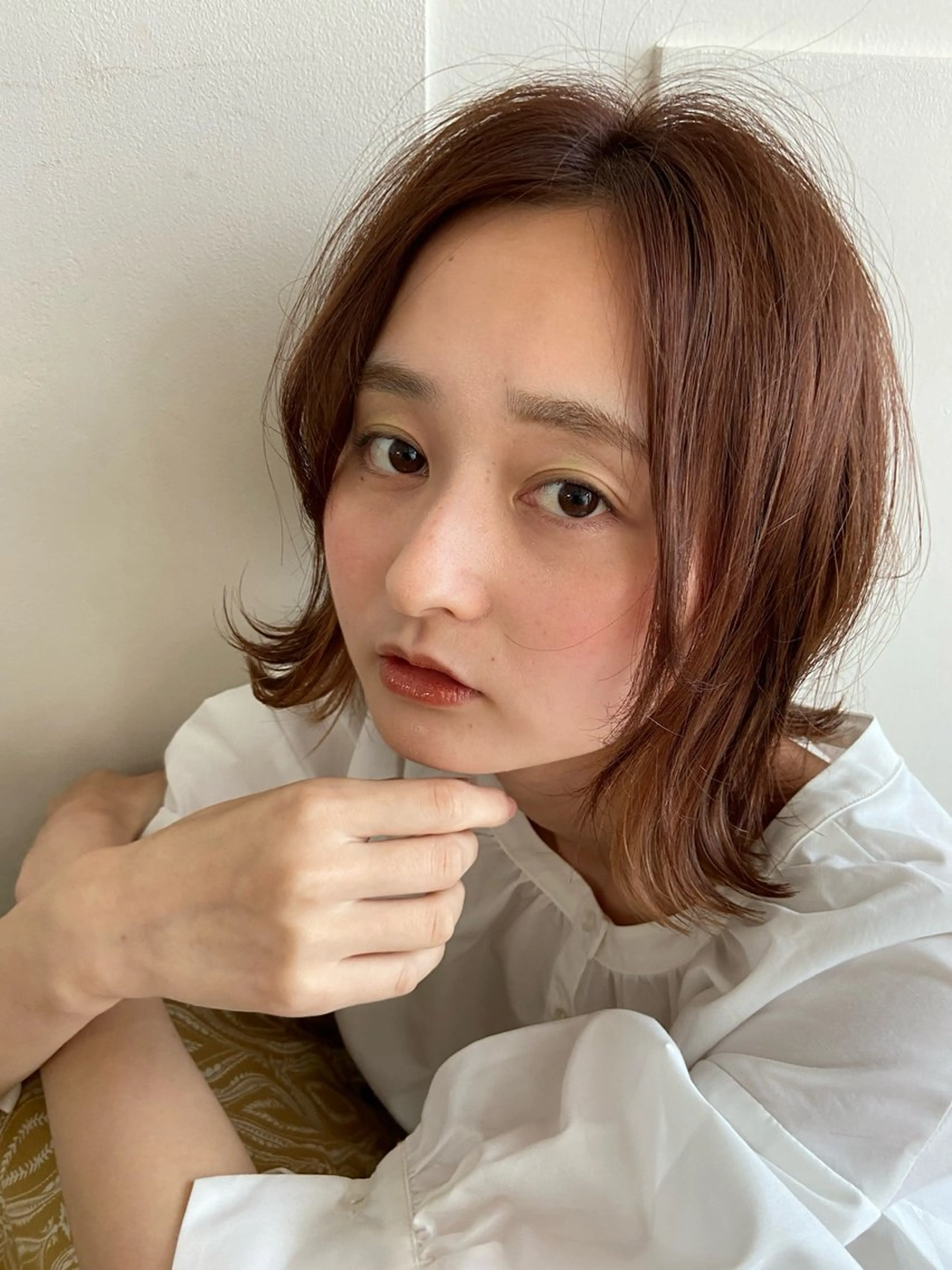 ショート カラー ハイトーン/小顔 カット/Ayumuのヘアスタイル