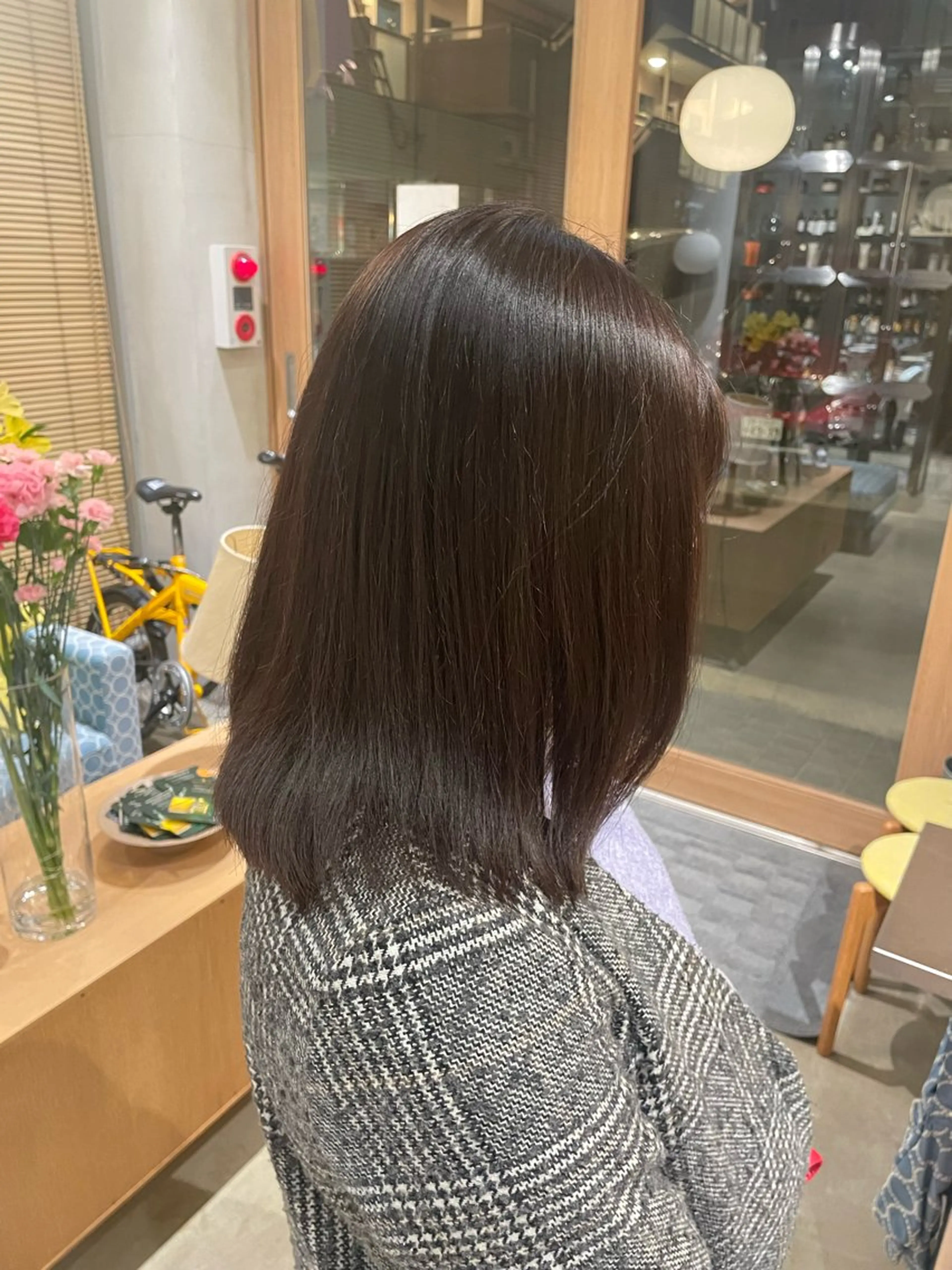 ミディアム カラー 透明感カラー イルミナカラー 樋口 花穂のヘアスタイル