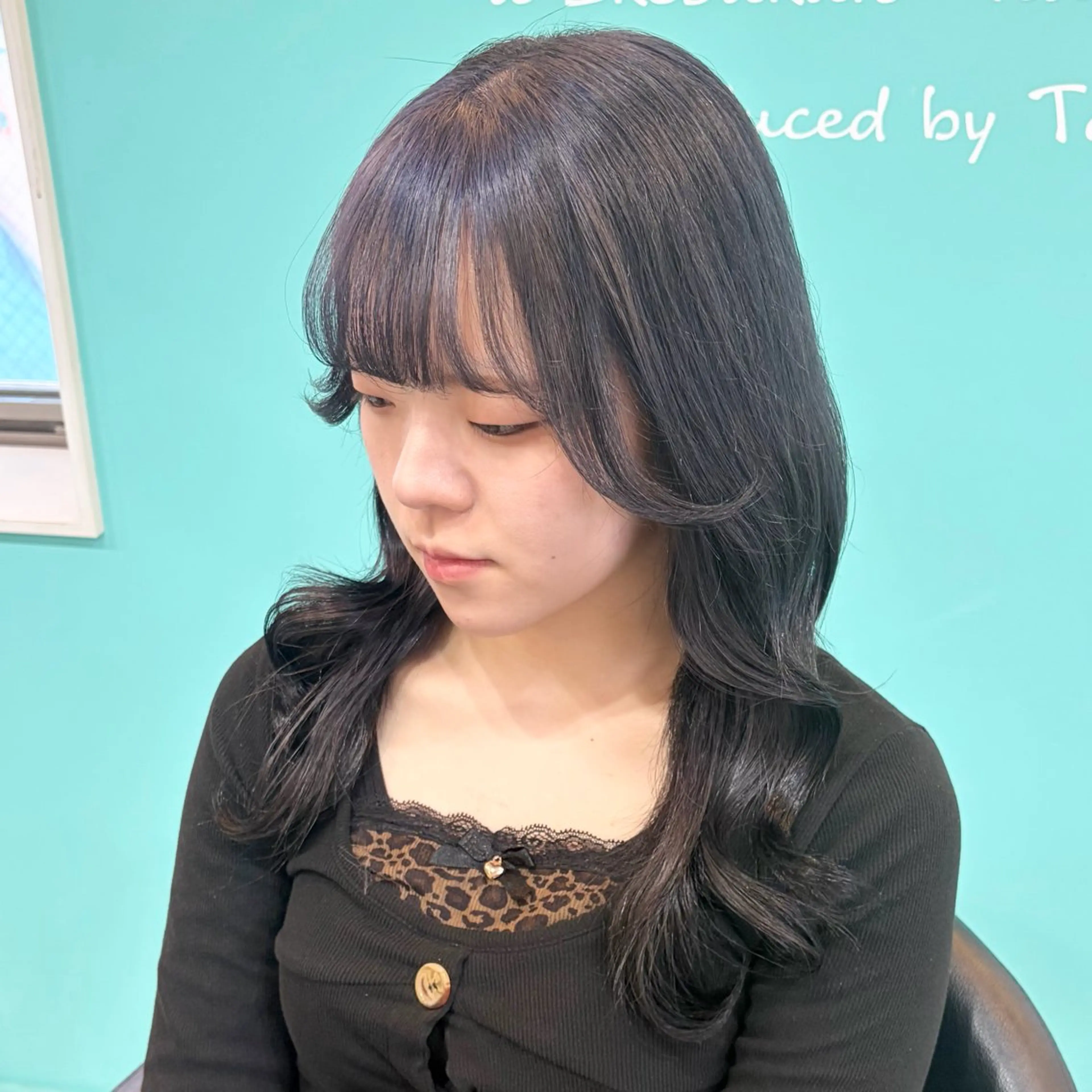 ロング カラー 黒髪 ディープラベンダー ラベンダーカラー デザインカラー/ ボブ/Natsukiのヘアスタイル