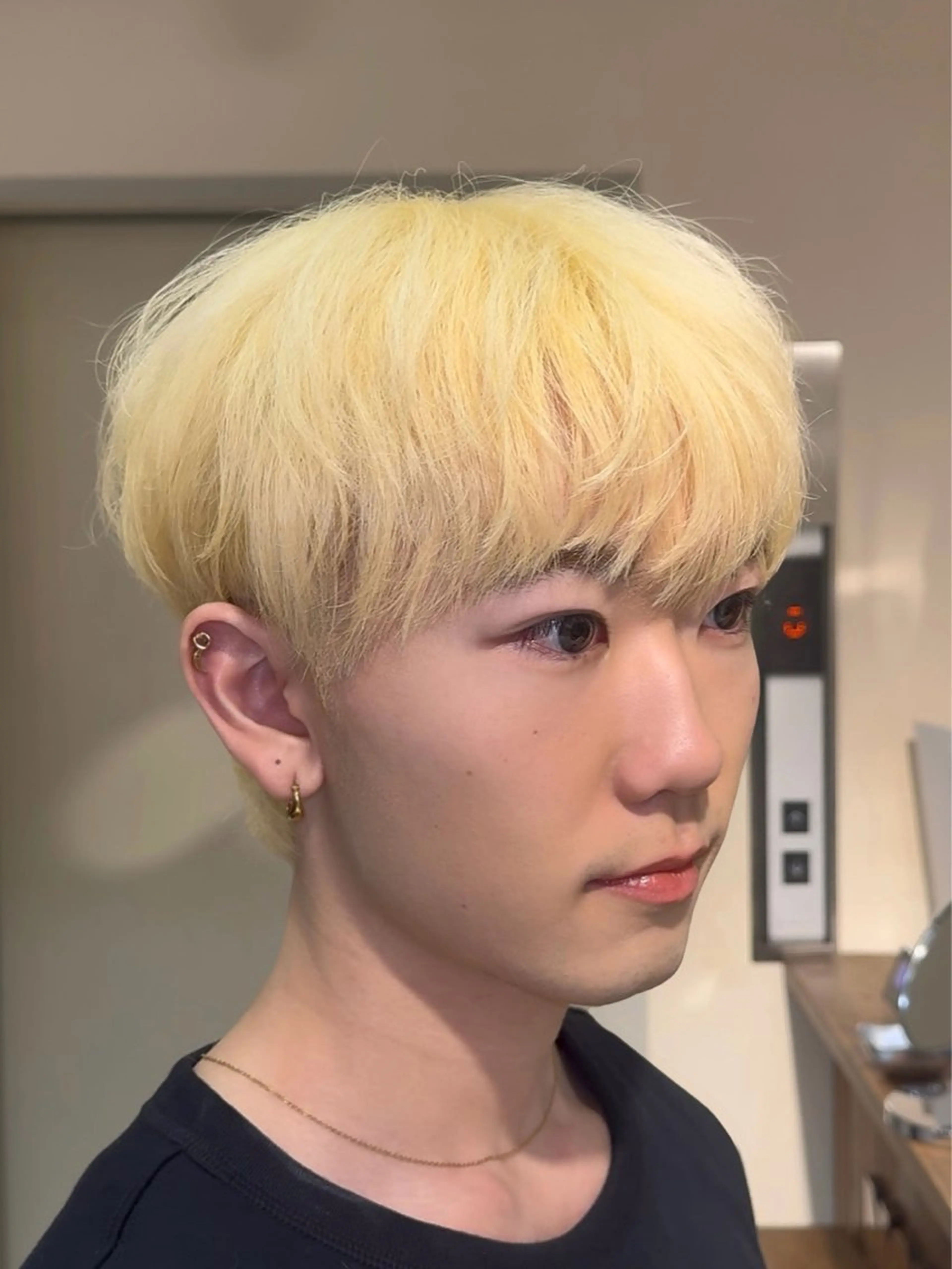 ショート カラー メンズ 吉祥寺/ダウンパーマ メンズ韓国ヘア/桑本のヘアスタイル