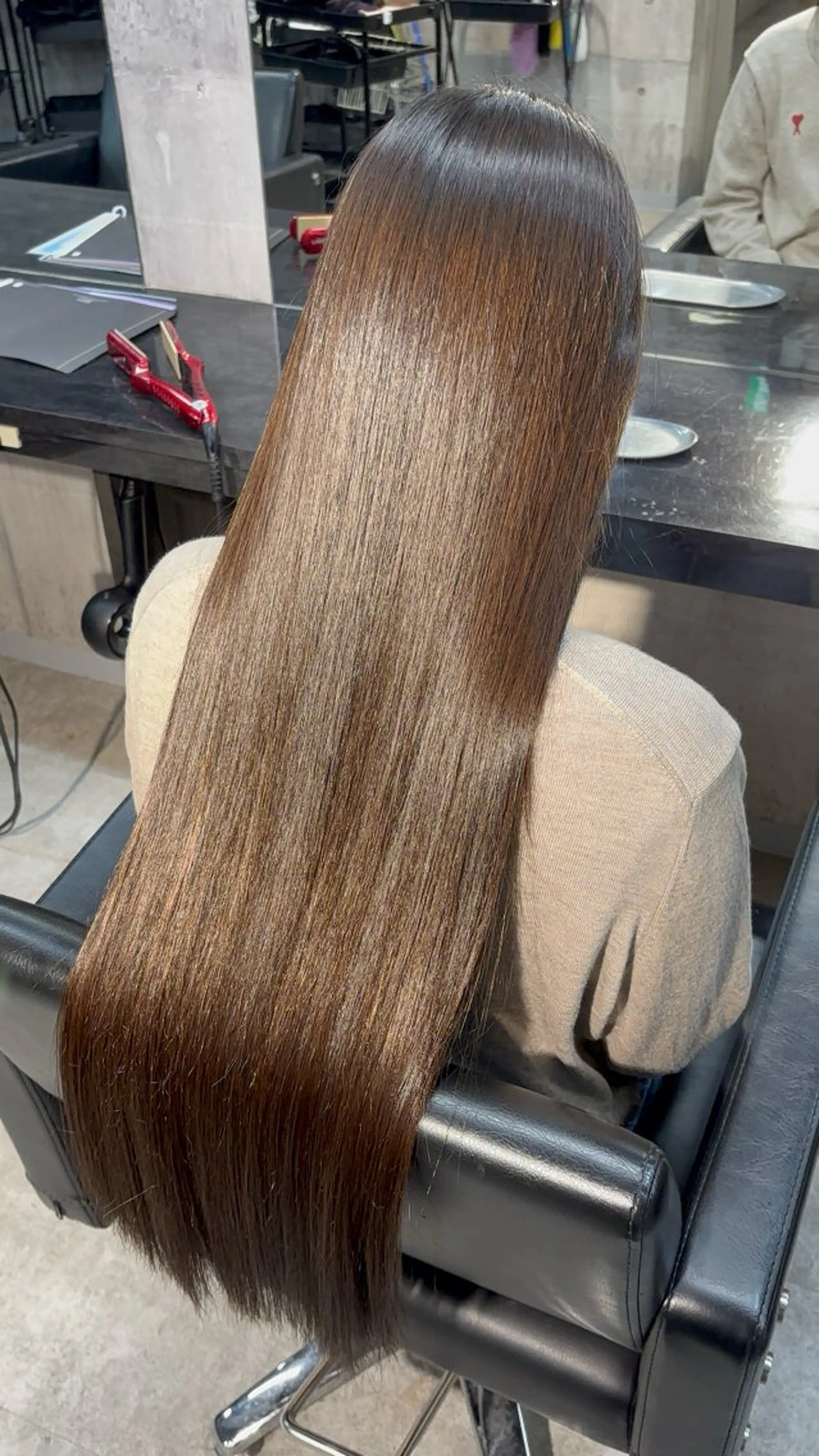 ロング 縮毛矯正 縮毛矯正 溝渕朋也 /髪質改善ストレートのヘアスタイル