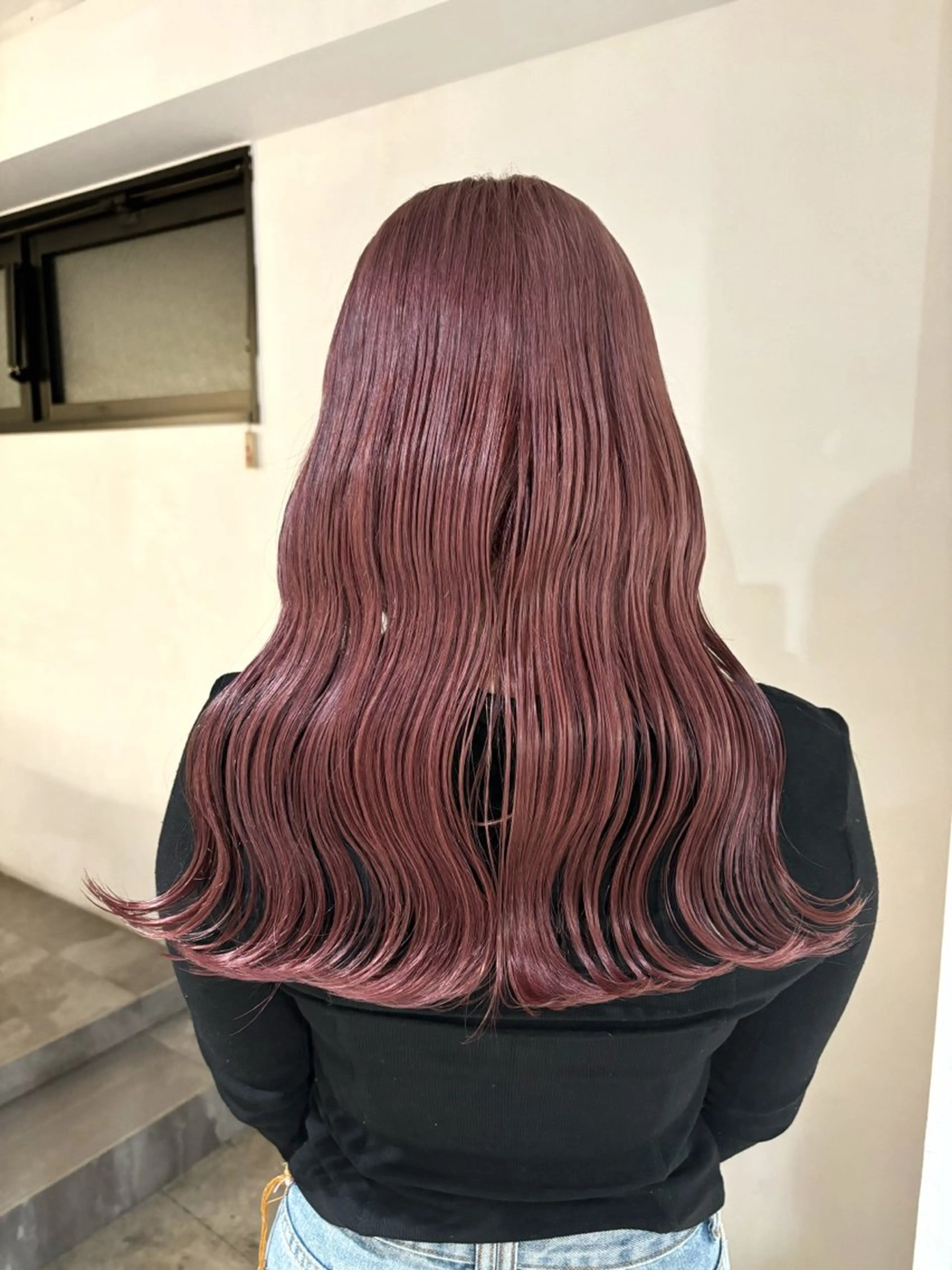 セミロング カラー ブリーチ ケアブリーチ ダブルカラー ラベンダーカラー ピンクカラー 暖色カラー🍒 ケアブリーチ/akiのヘアスタイル