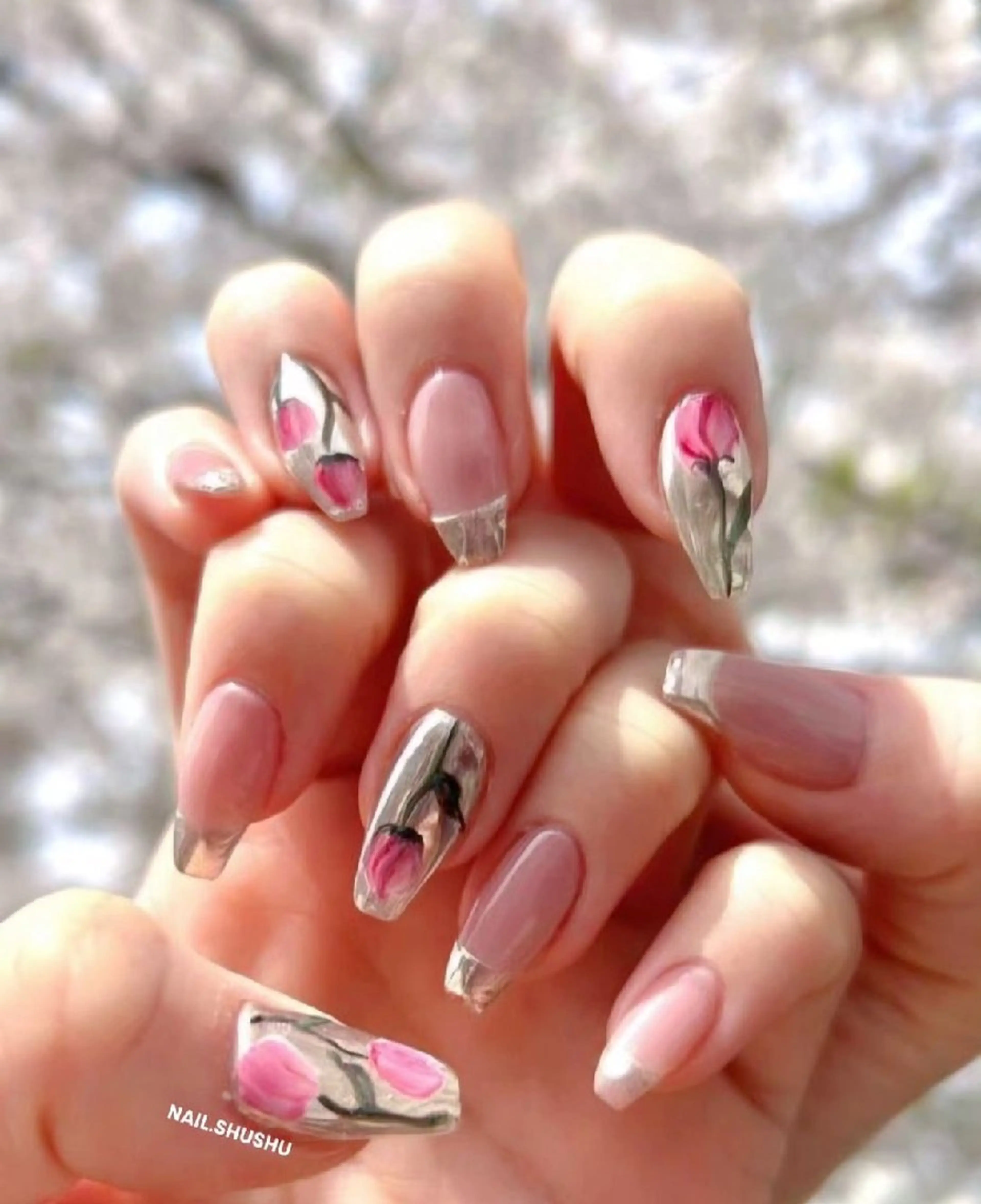 ネイル 3dパーツ/流行り 👧shushu❤️のネイルデザイン