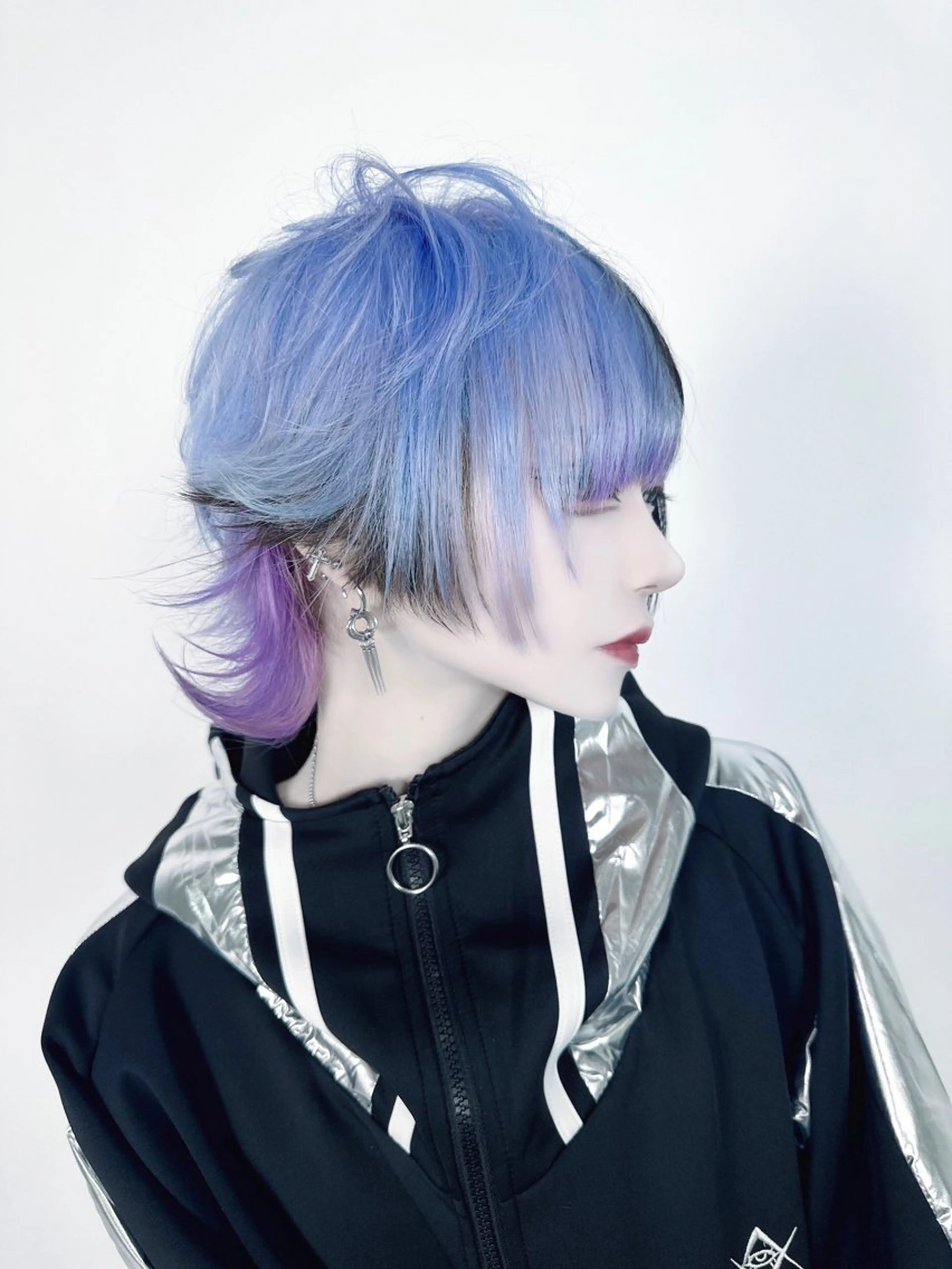 ショート カラー ブリーチ デザインカラー カット ヘアカラー トリートメント レイヤー/ウルフ ハイトーンhiroのヘアスタイル