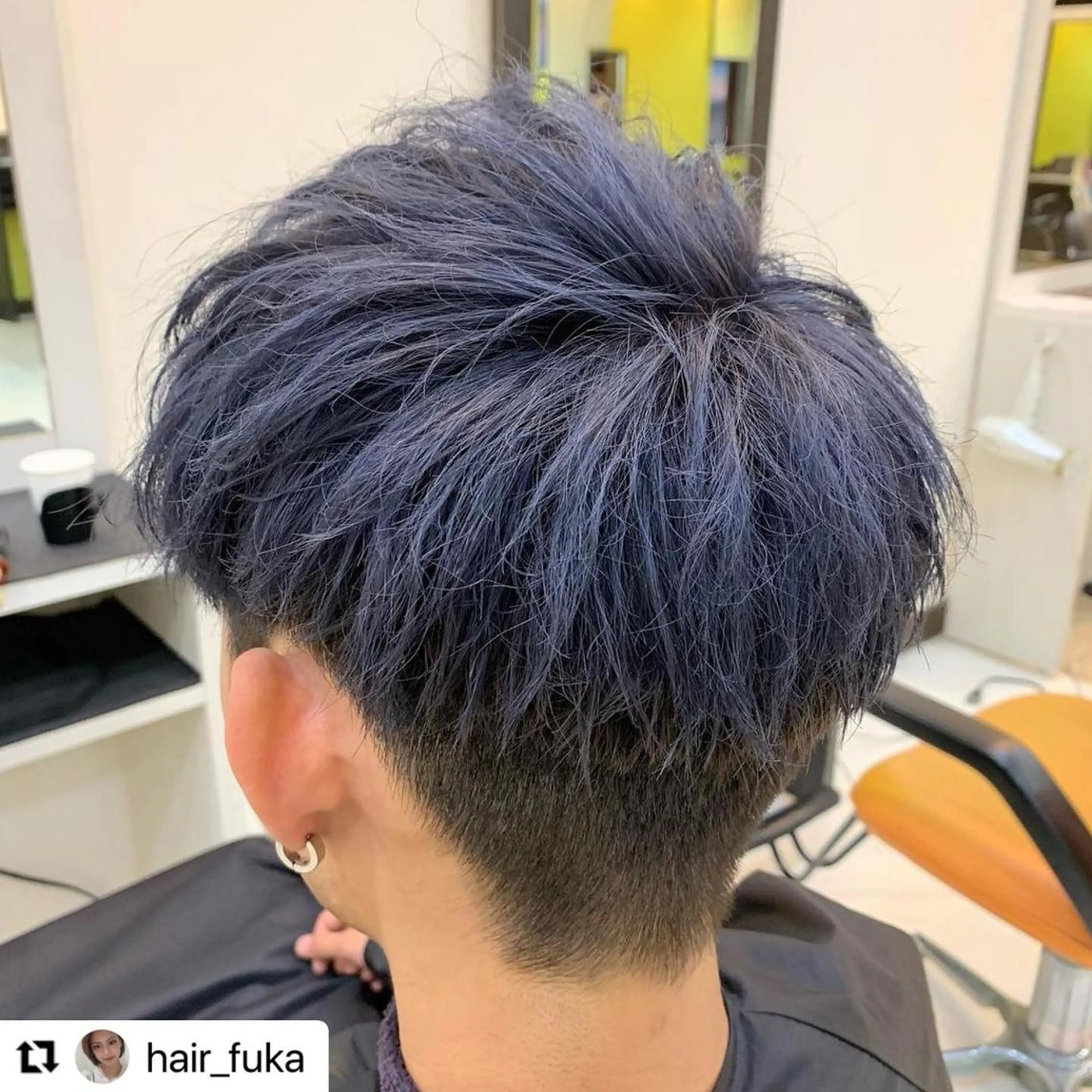 ミディアム カラー メンズ ラベンダーカラー ラベンダーグレー 🩷Eny terrace🩷のヘアスタイル