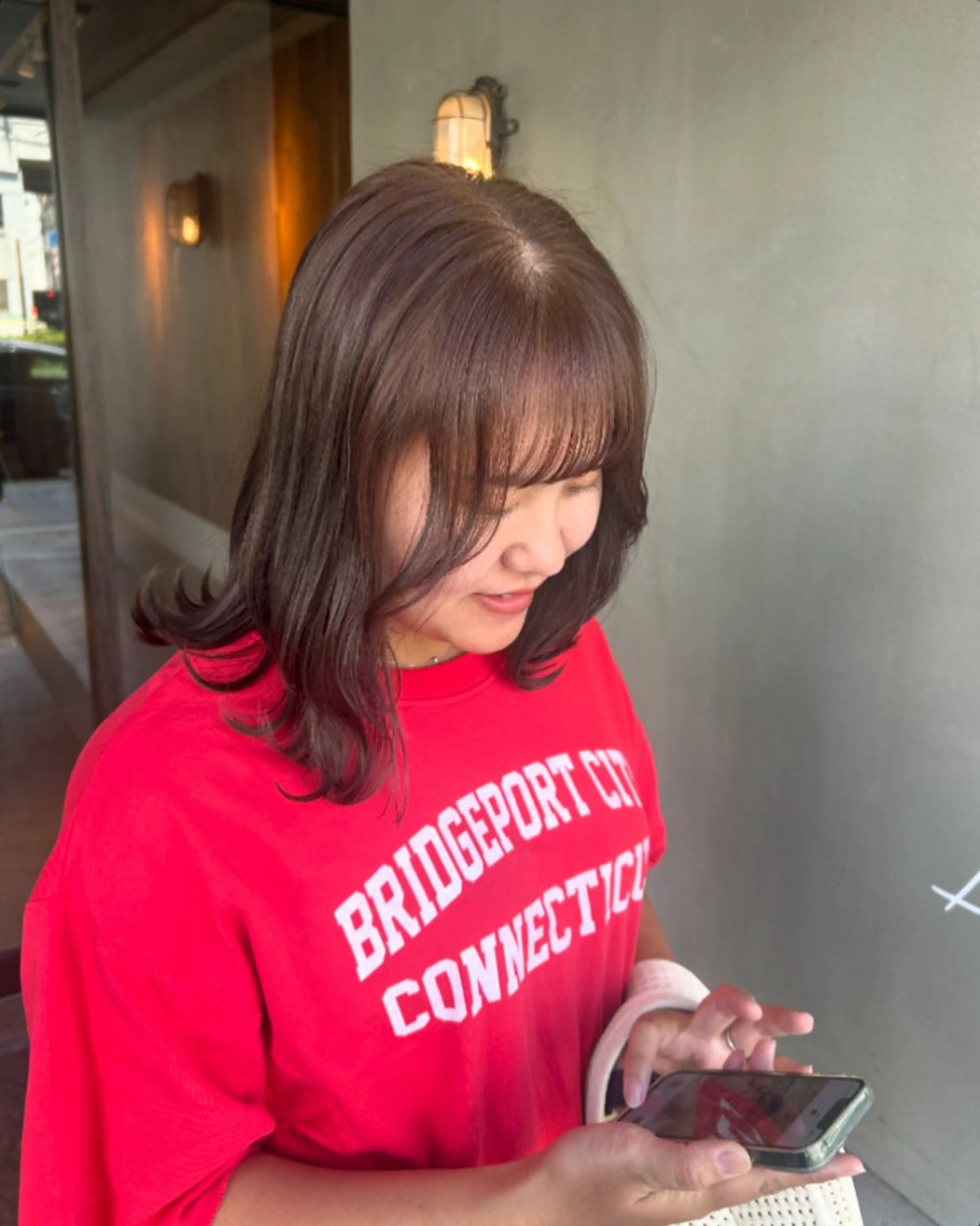 ミディアム ヘアカラー 野田阪神/暖色カラー Kairi🐬のヘアスタイル