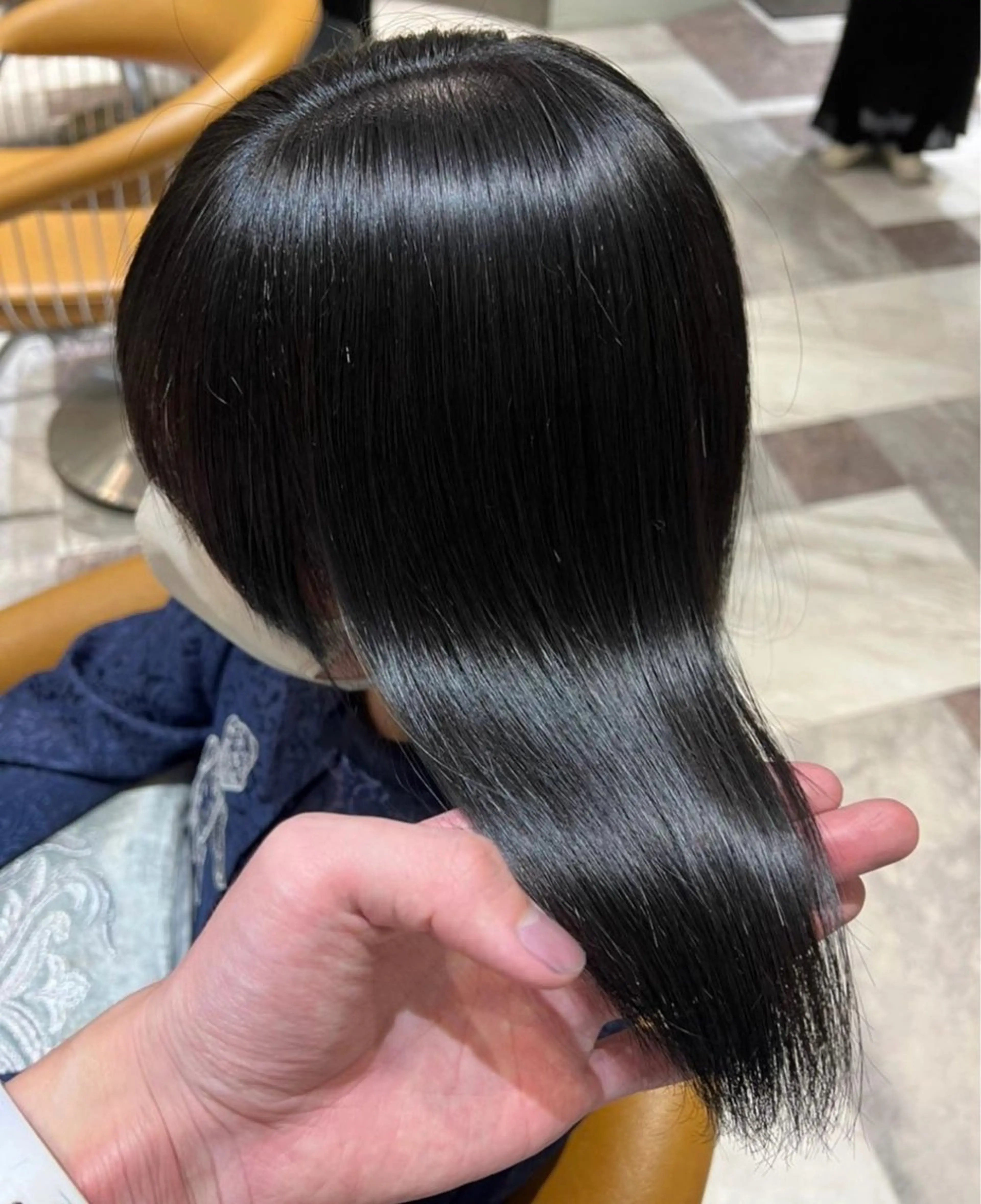 ロング カラー ❤️ブリーチなし💚 ダブルカラー平野実花のヘアスタイル