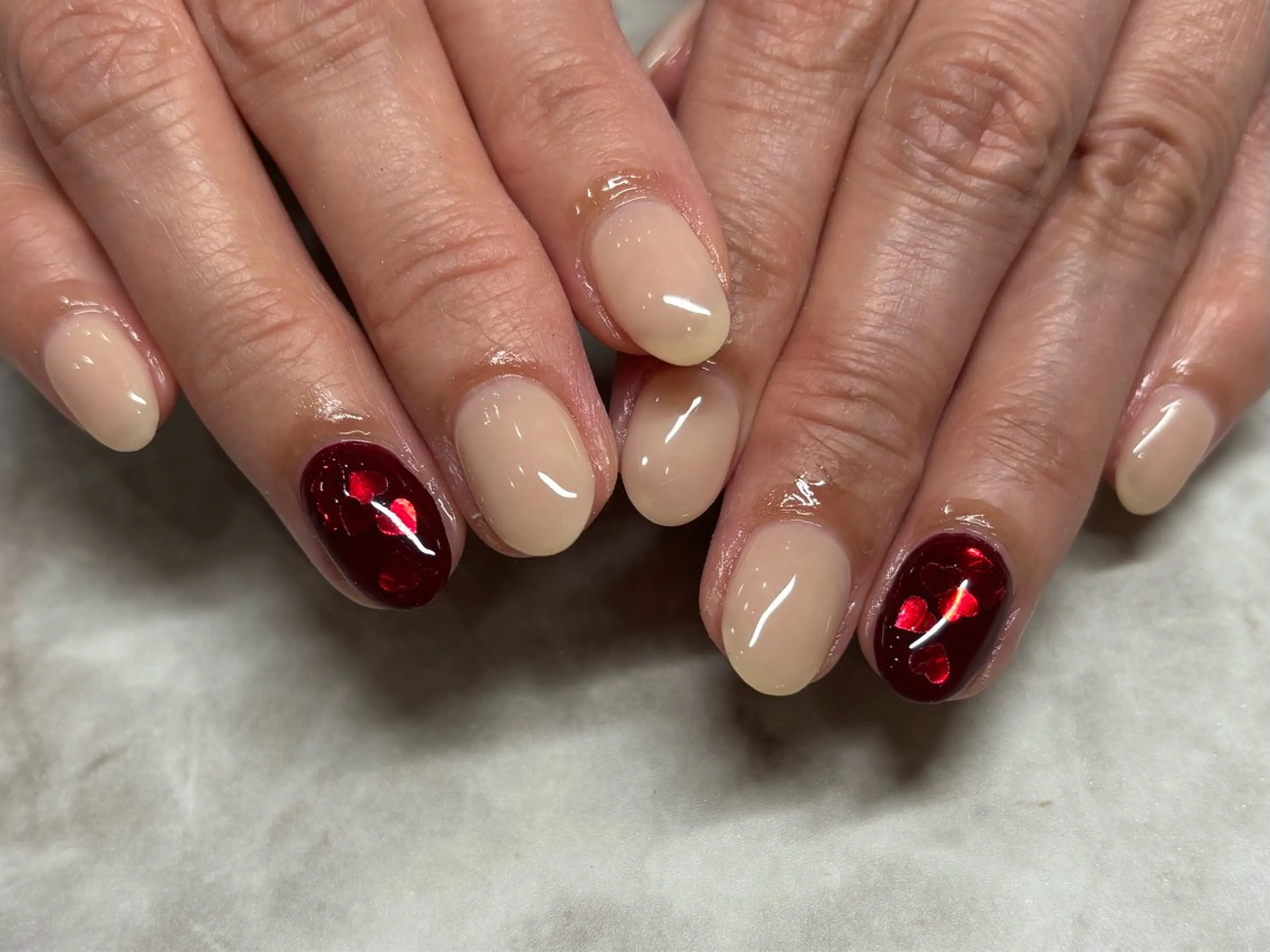 ネイル ハート 加藤 亜実のネイルデザイン