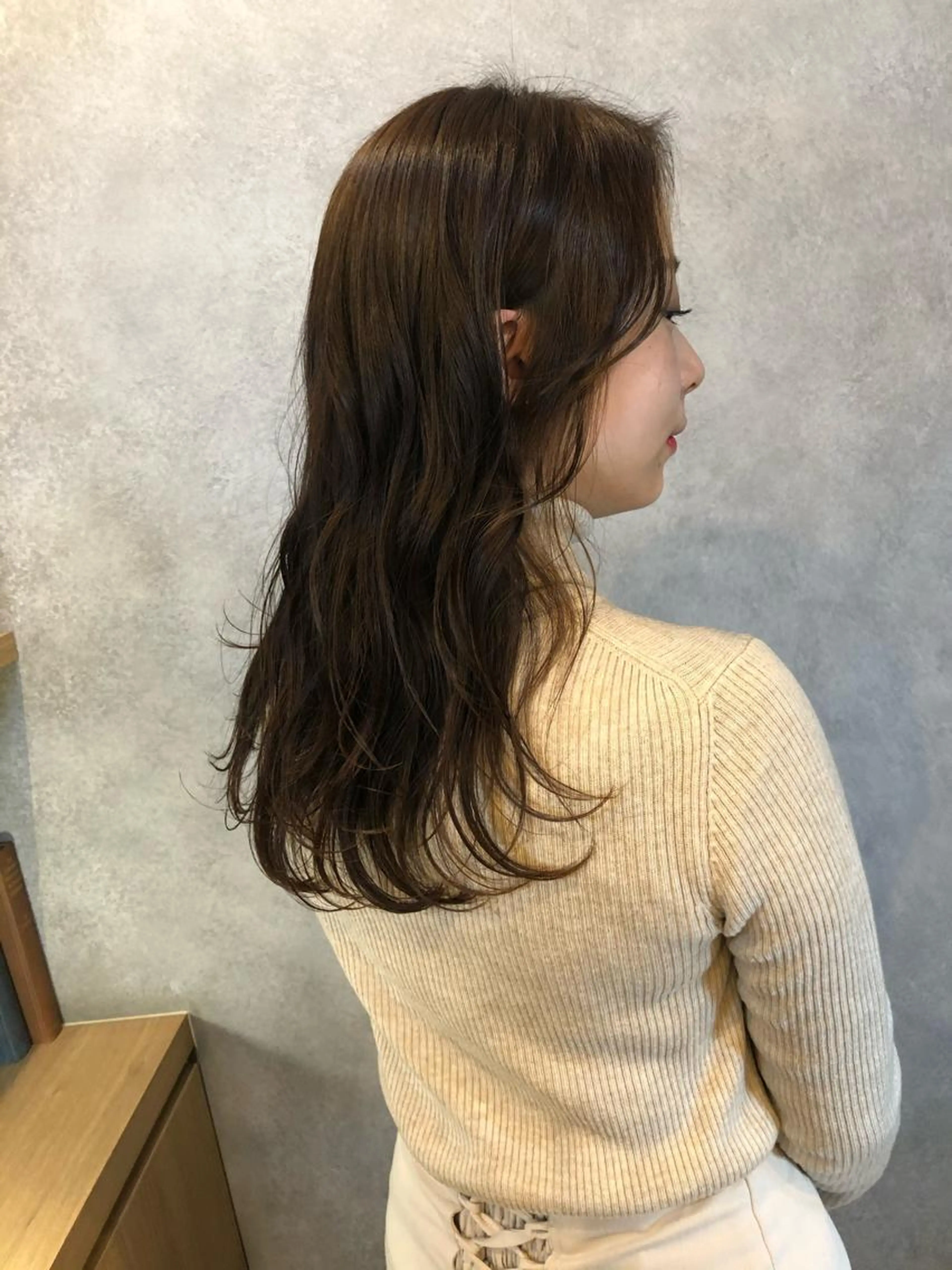 𓊆平日限定クーポン👑𓊇カット➕うる艶カラー➕保湿ケアトリートメント(Aujua変更可)※ロング料金なしの写真