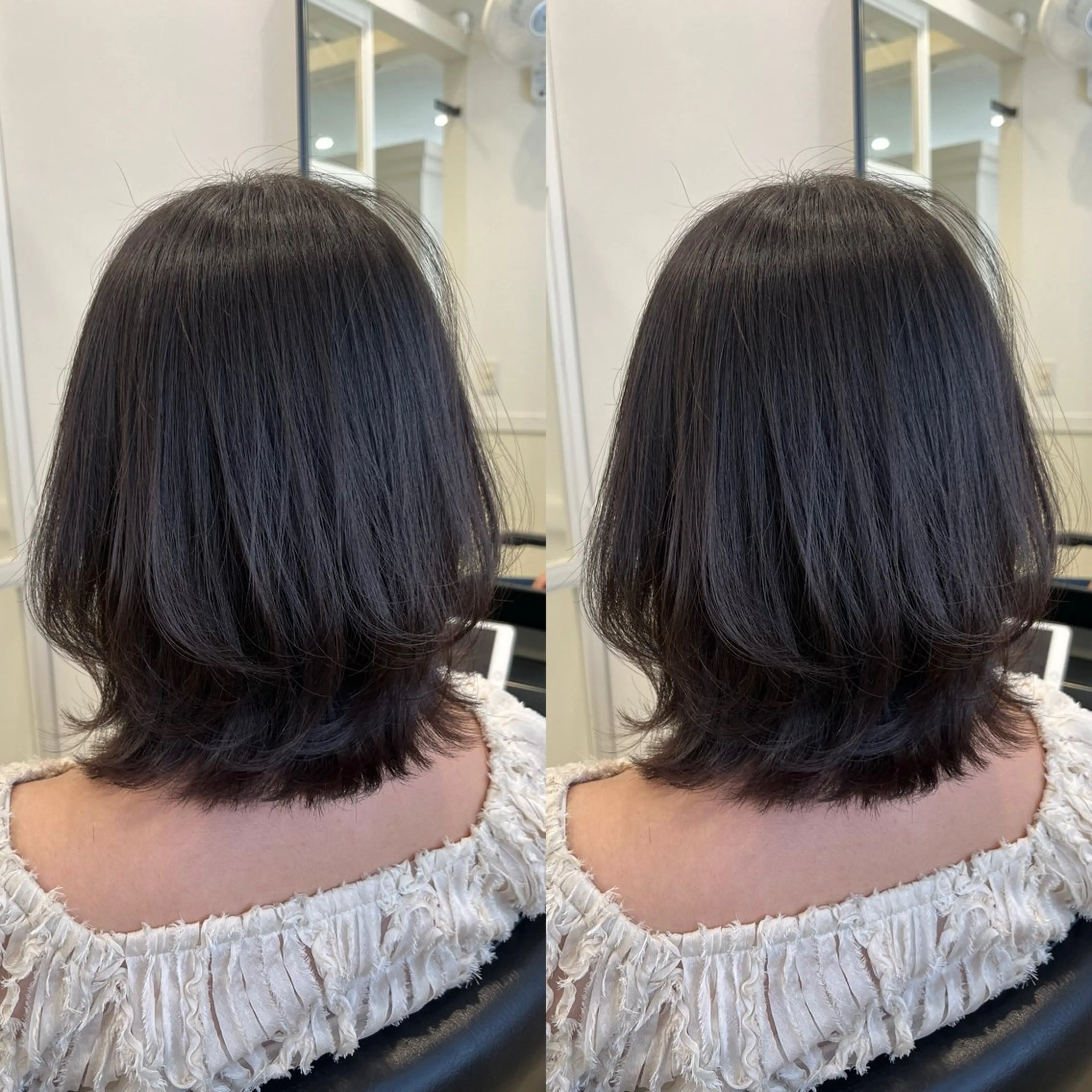 ミディアム カット トリートメント 全席個室美容室 縮毛矯正/レイヤーのヘアスタイル