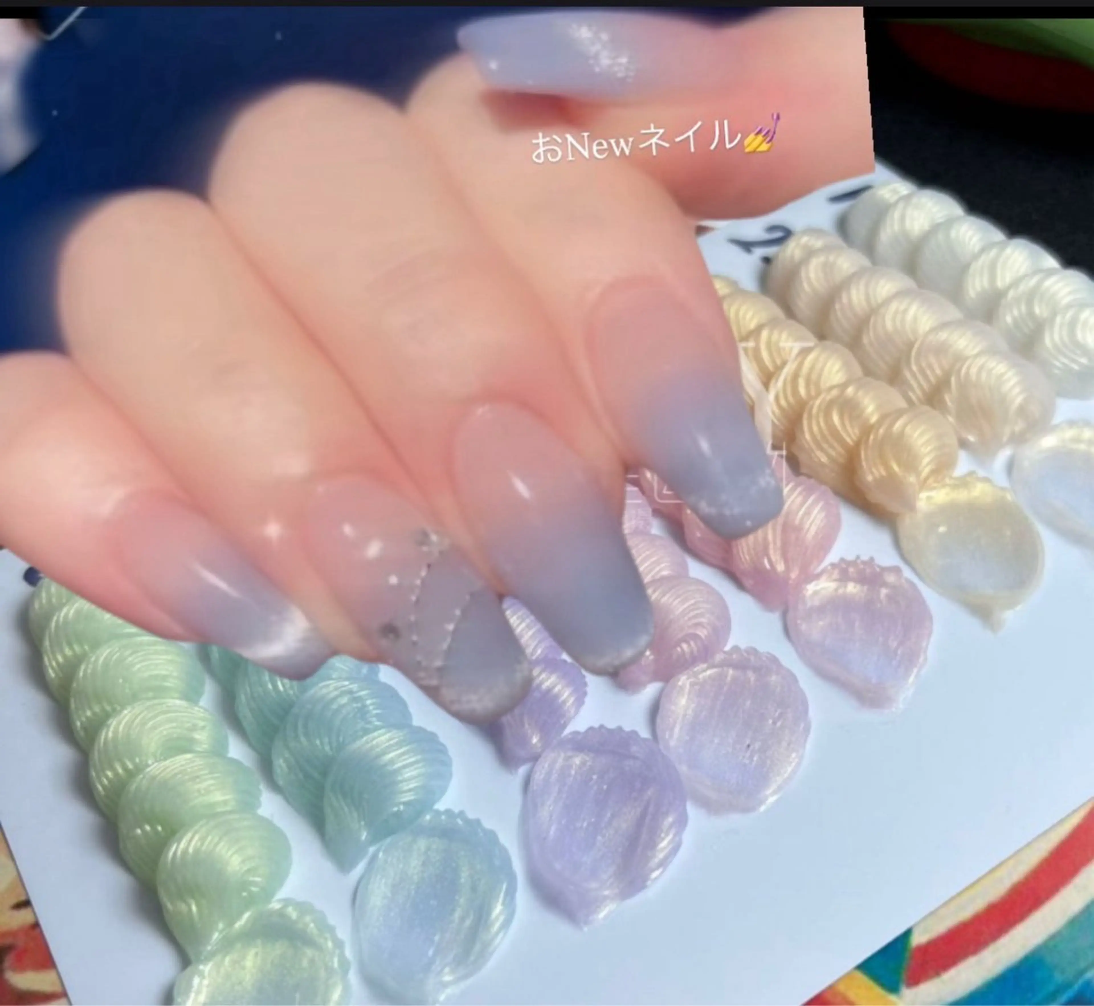 ネイル ジェルネイル キラキラネイル マグネットネイル luana所属・luana府中 まつ毛サロンのマツエク・マツパデザイン