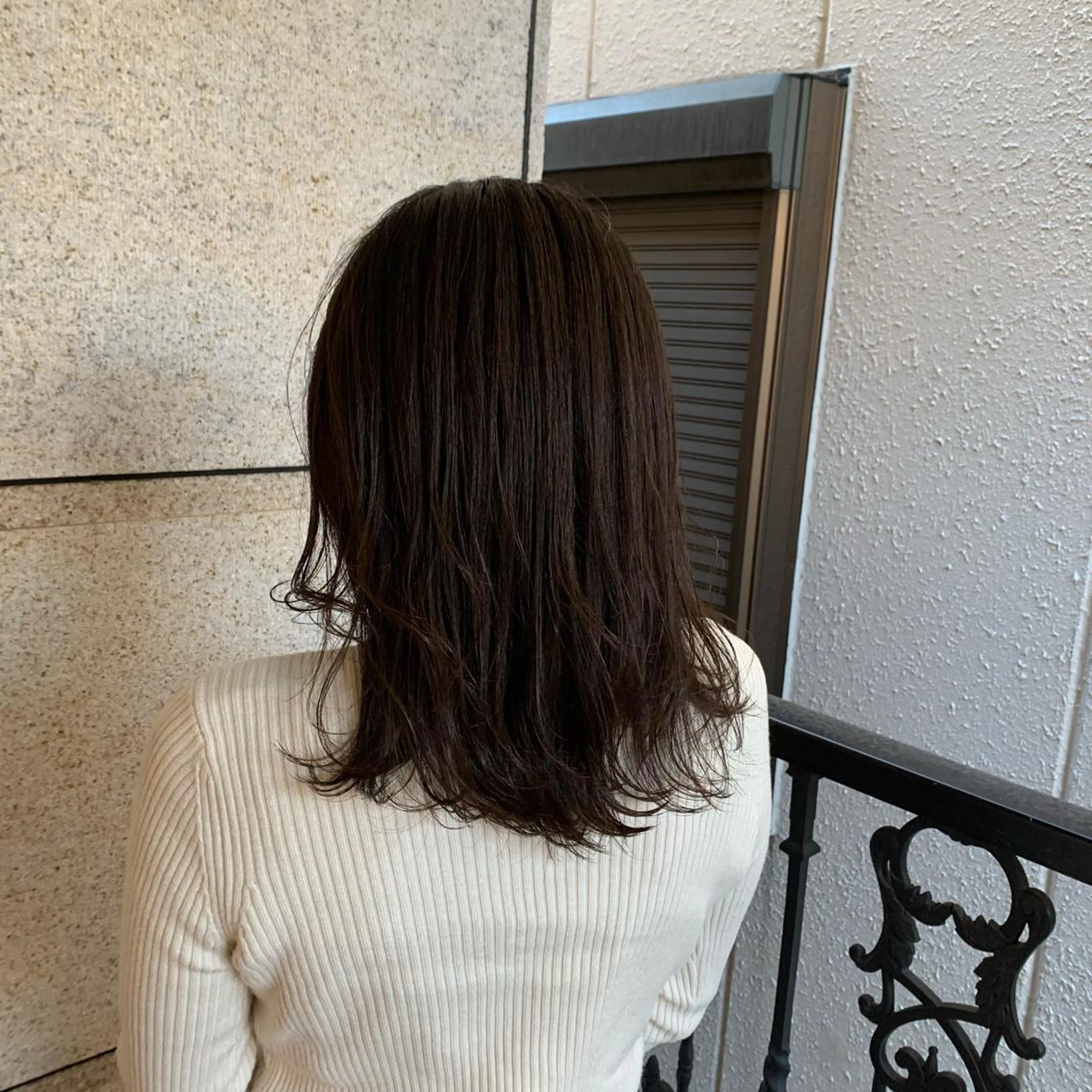 セミロング カラー まろやかカラー🤎 みなとまほのヘアスタイル