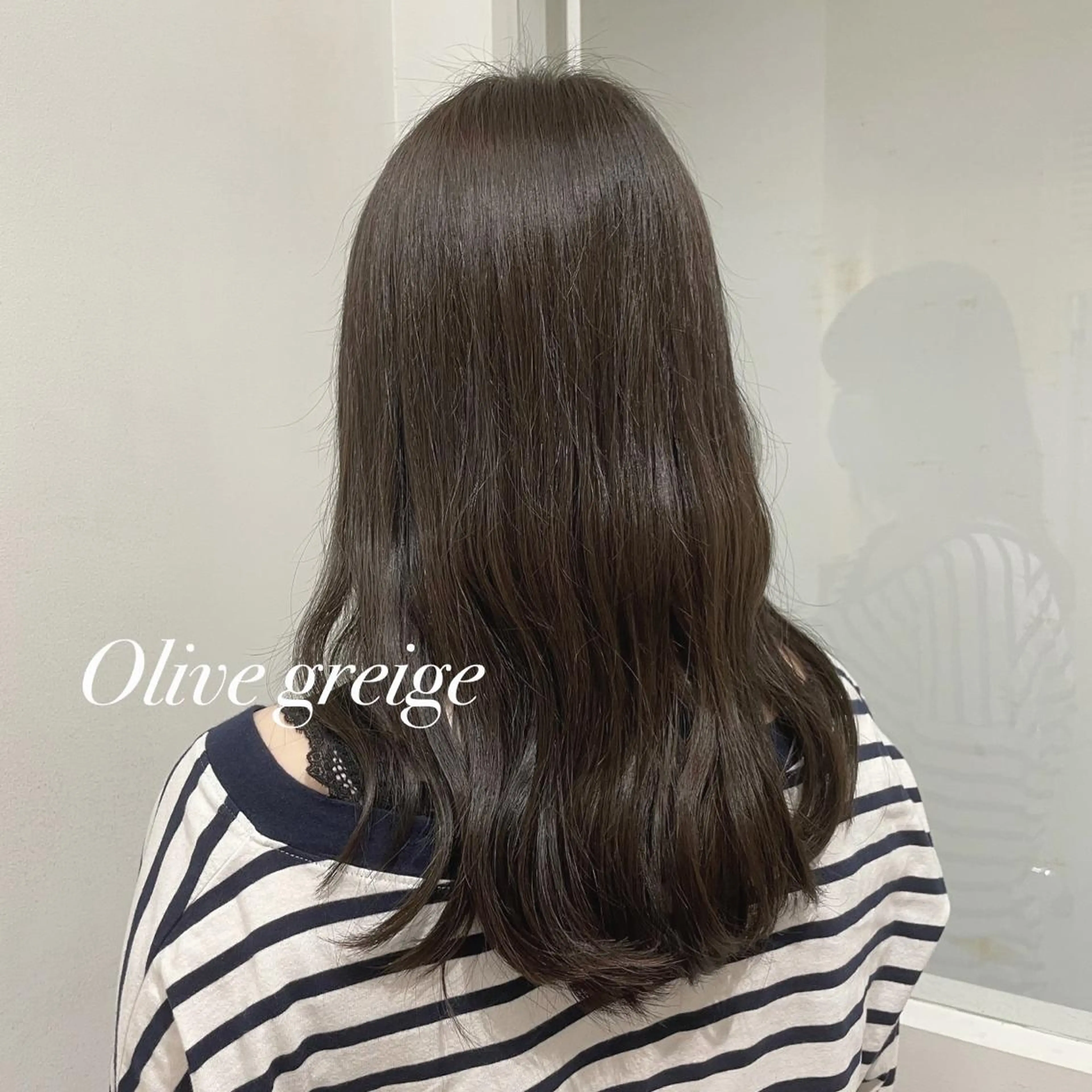 ロング カラー グレージュ オリーブグレージュ オリーブグレー 森 愛佳のその他イメージ