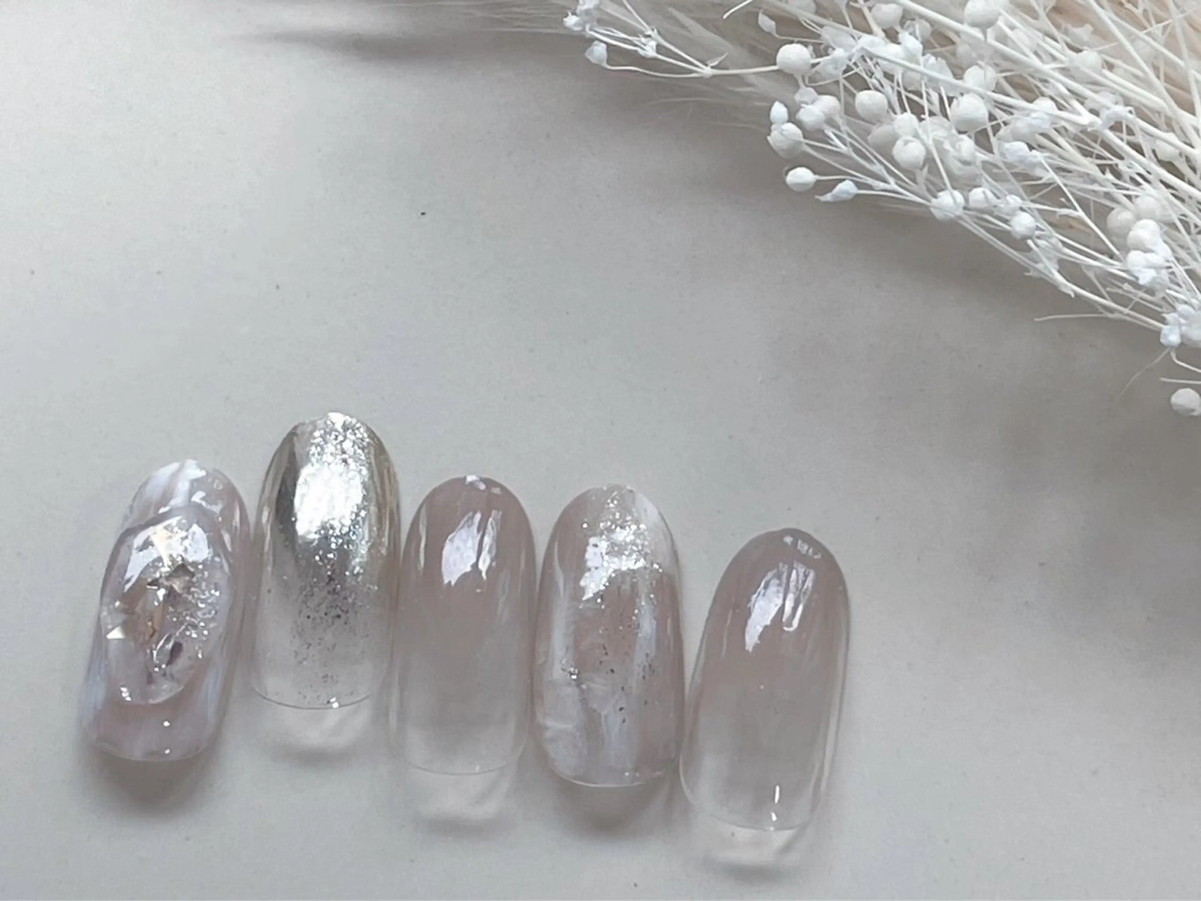 ネイル オーロラネイル フラワーネイル フットネイル フレンチネイル ジェルネイル ハンドネイル kikinail 溝の口のネイルデザイン