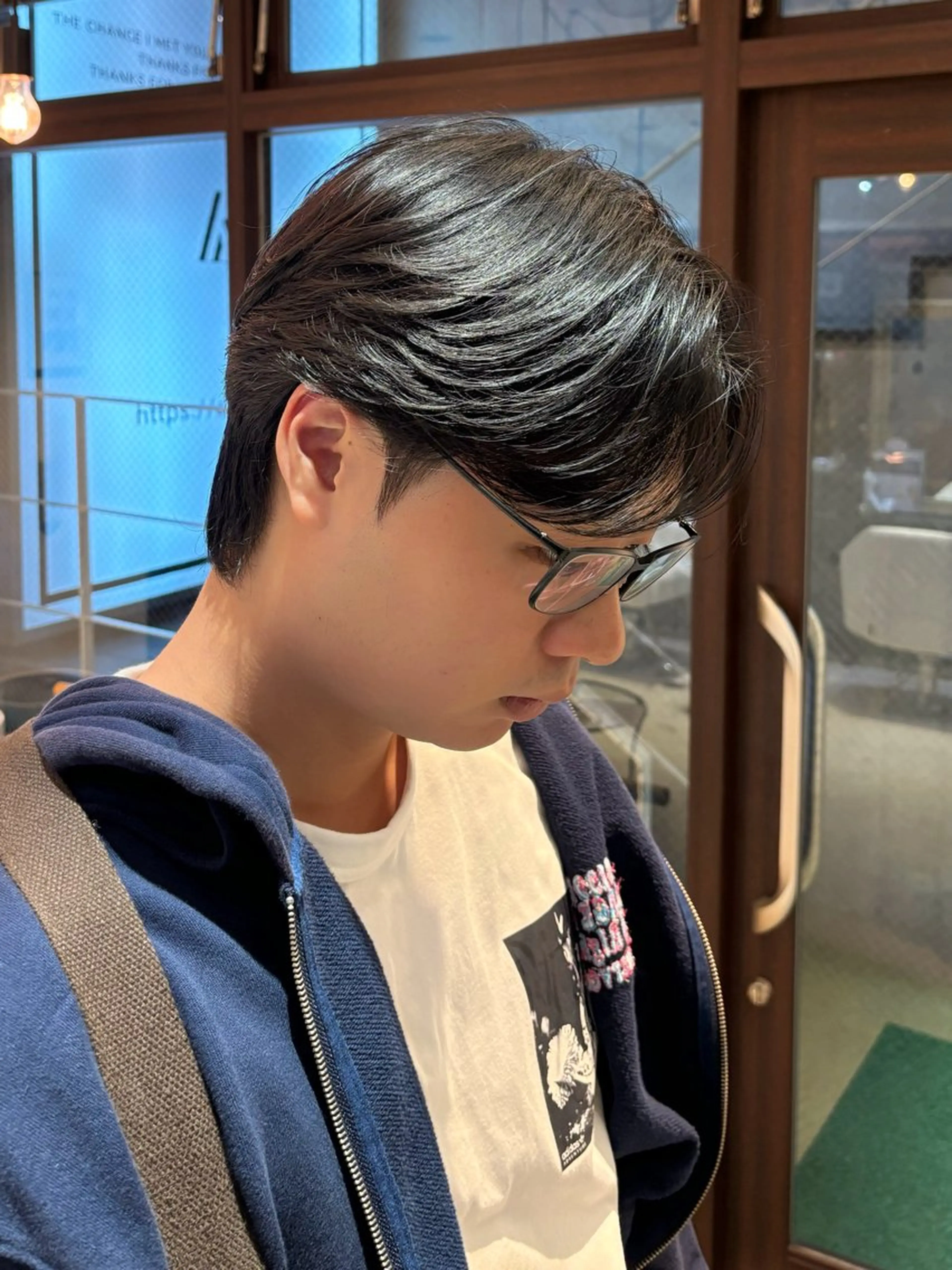 ショート パーマ メンズ カット パーマ カルマパーマ韓国ヘア shiryuのヘアスタイル