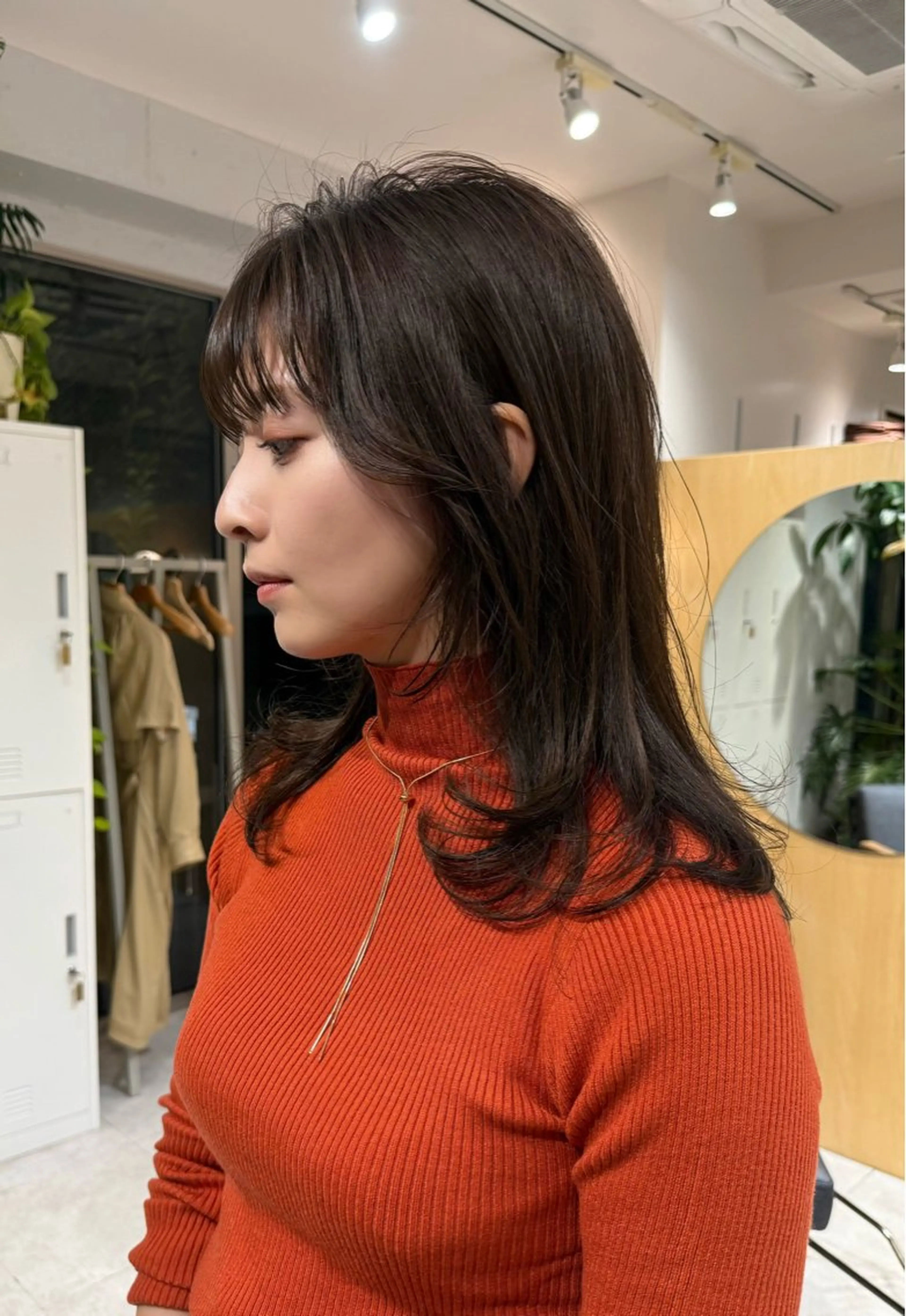 セミロング カラー パーマ/ボブ /レイヤー チヒロのヘアスタイル