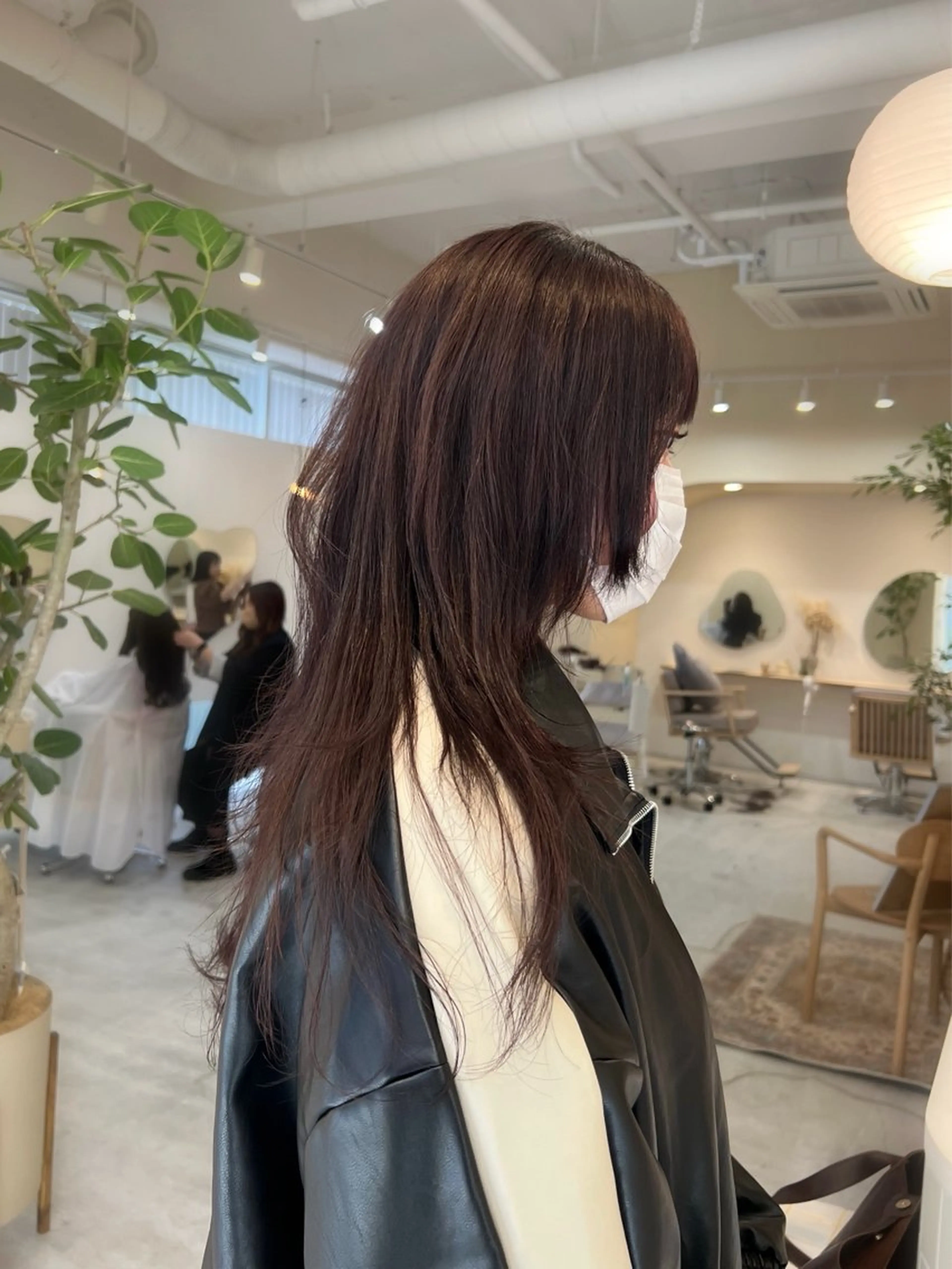 セミロング ウルフカット カット ヘアカラー トリートメント mizuki ,のヘアスタイル