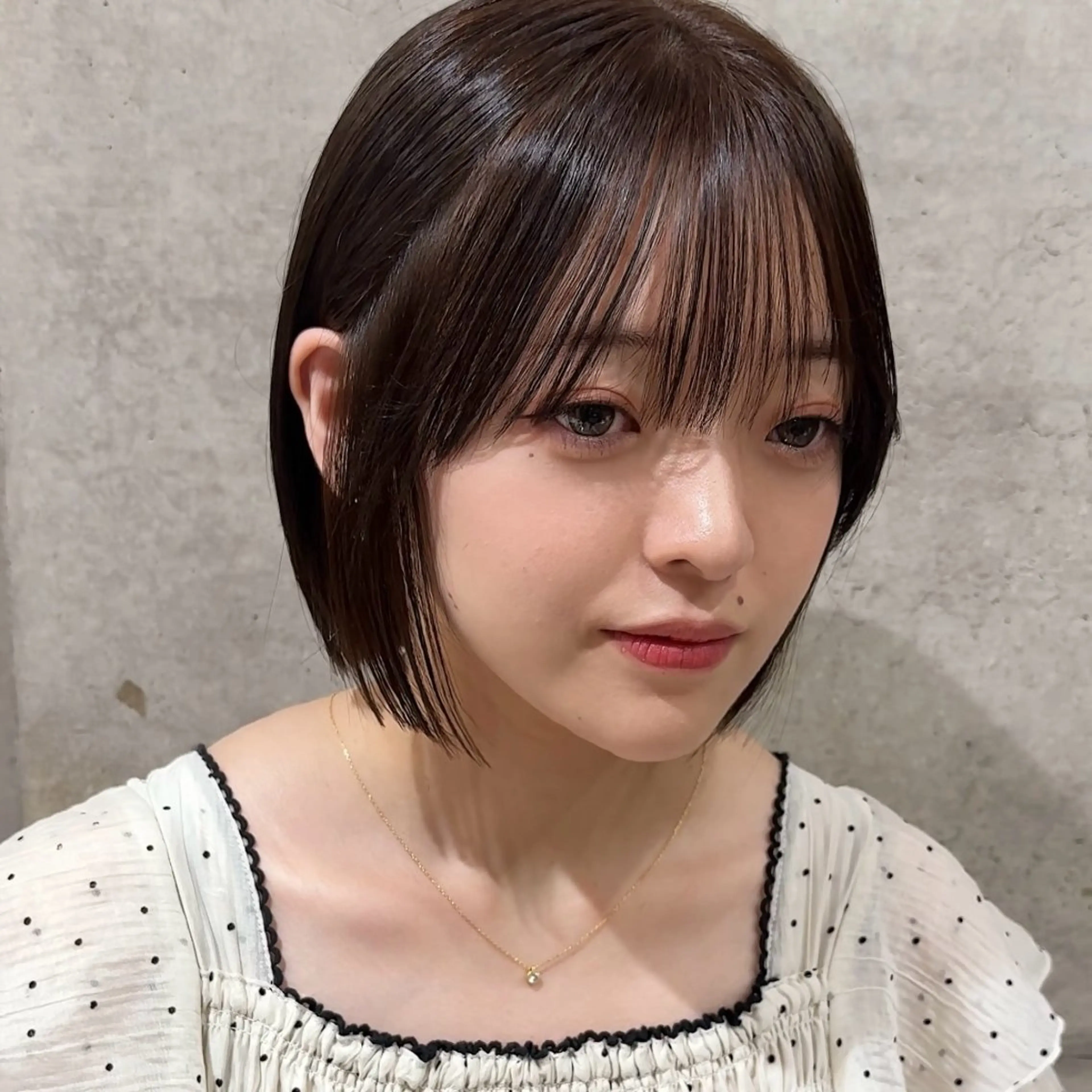 ショート カラー ボブ 髪質改善 似合わせカット 縮毛矯正 畔上 尚也のヘアスタイル