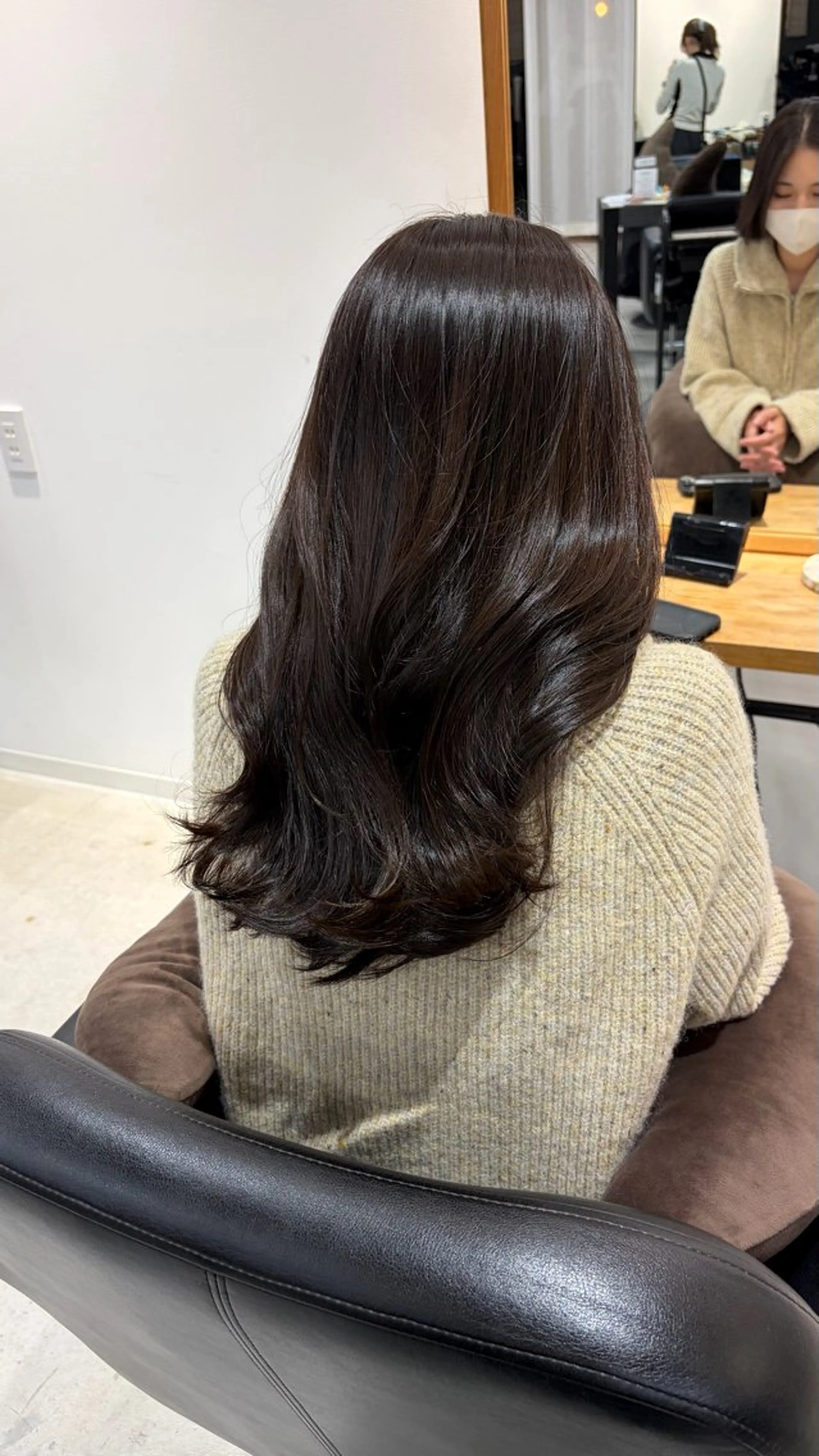 セミロング カラー ブラウンカラー ここね/透明感 カラー/ナチュラルのヘアスタイル