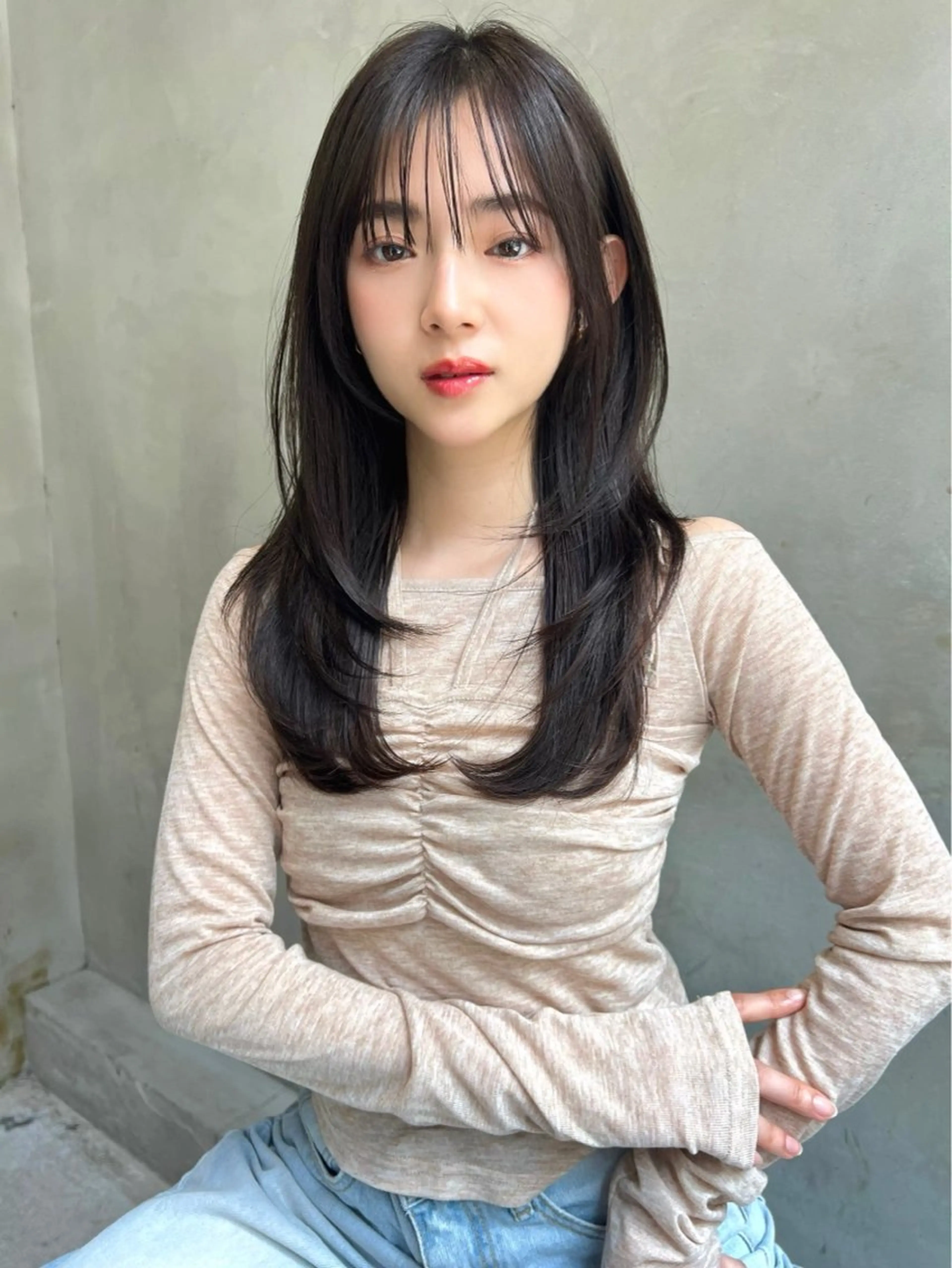 ロング カラー 艶髪／韓国ヘア🎀 Kanon︎︎⁺.のヘアスタイル