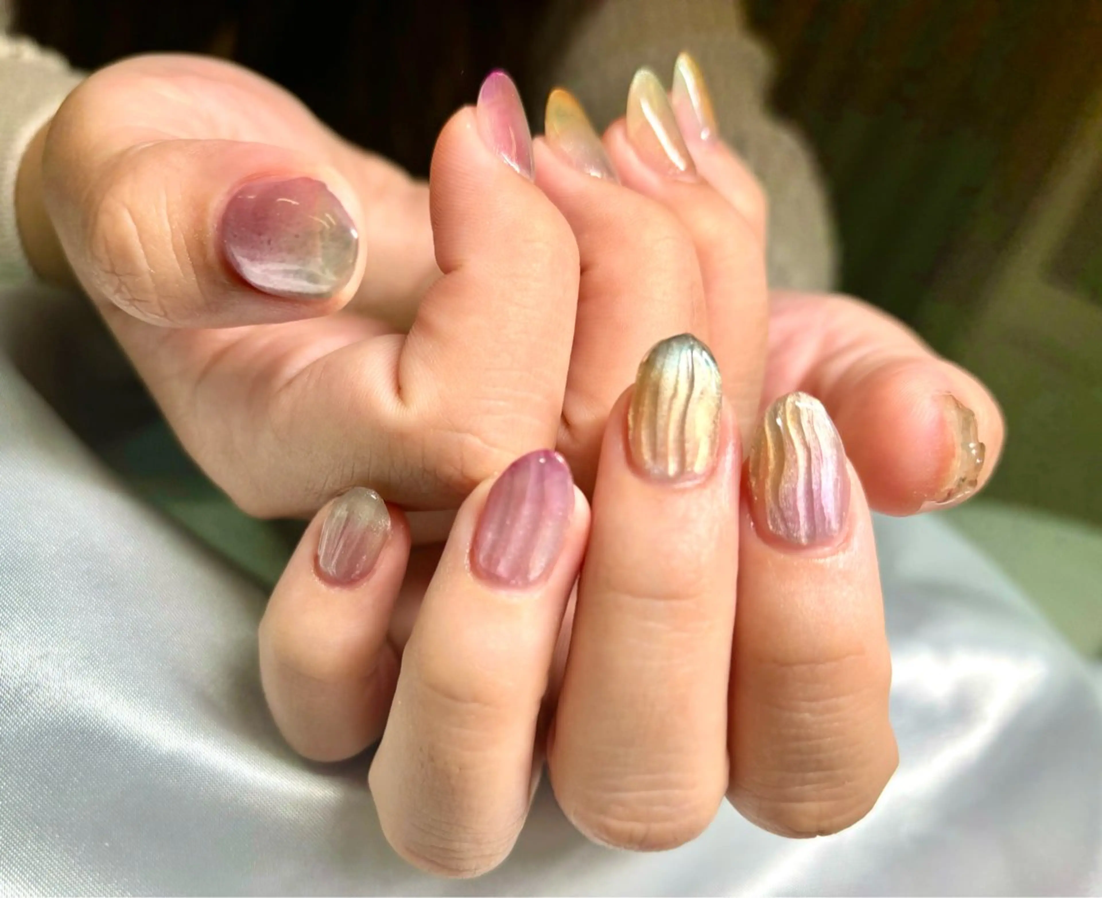 ネイル ニュアンスネイル olu sakakuraのネイルデザイン