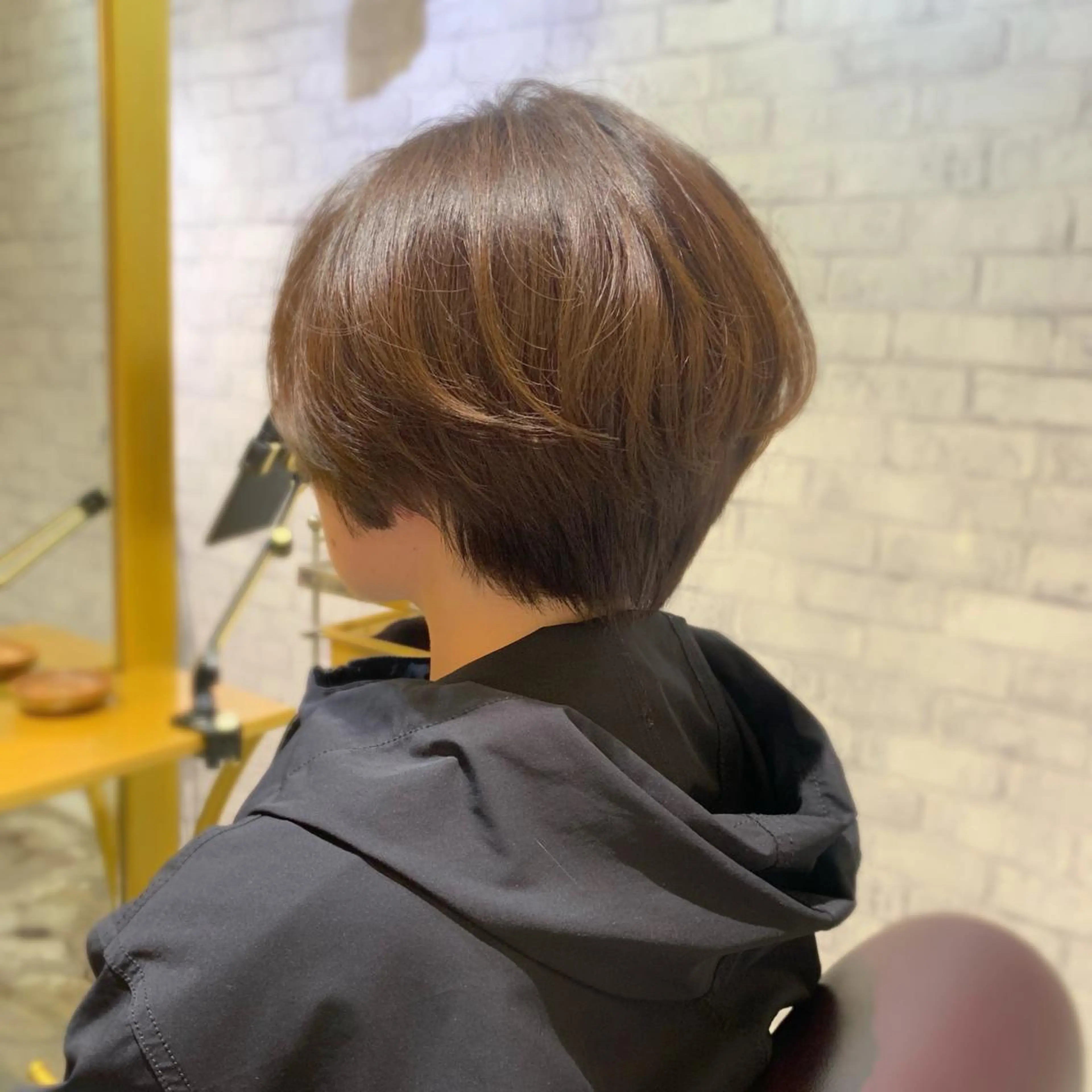 ショート アッシュ ヘアカラー 心斎橋/レイヤー/ 艶カラー💖Sakiのヘアスタイル