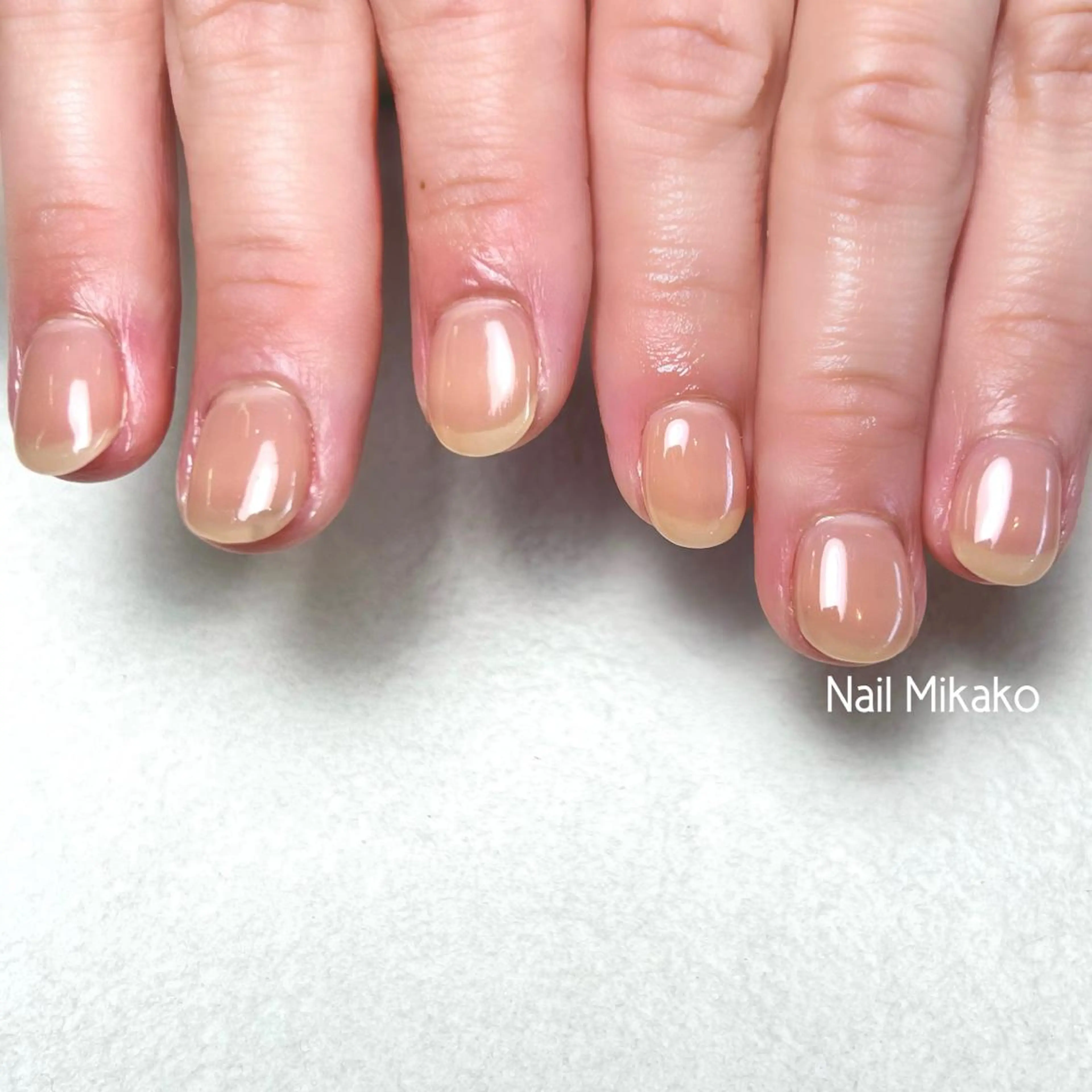 ネイル オフィスネイル ワンカラーネイル シンプルネイル Nail Mikakoのネイルデザイン