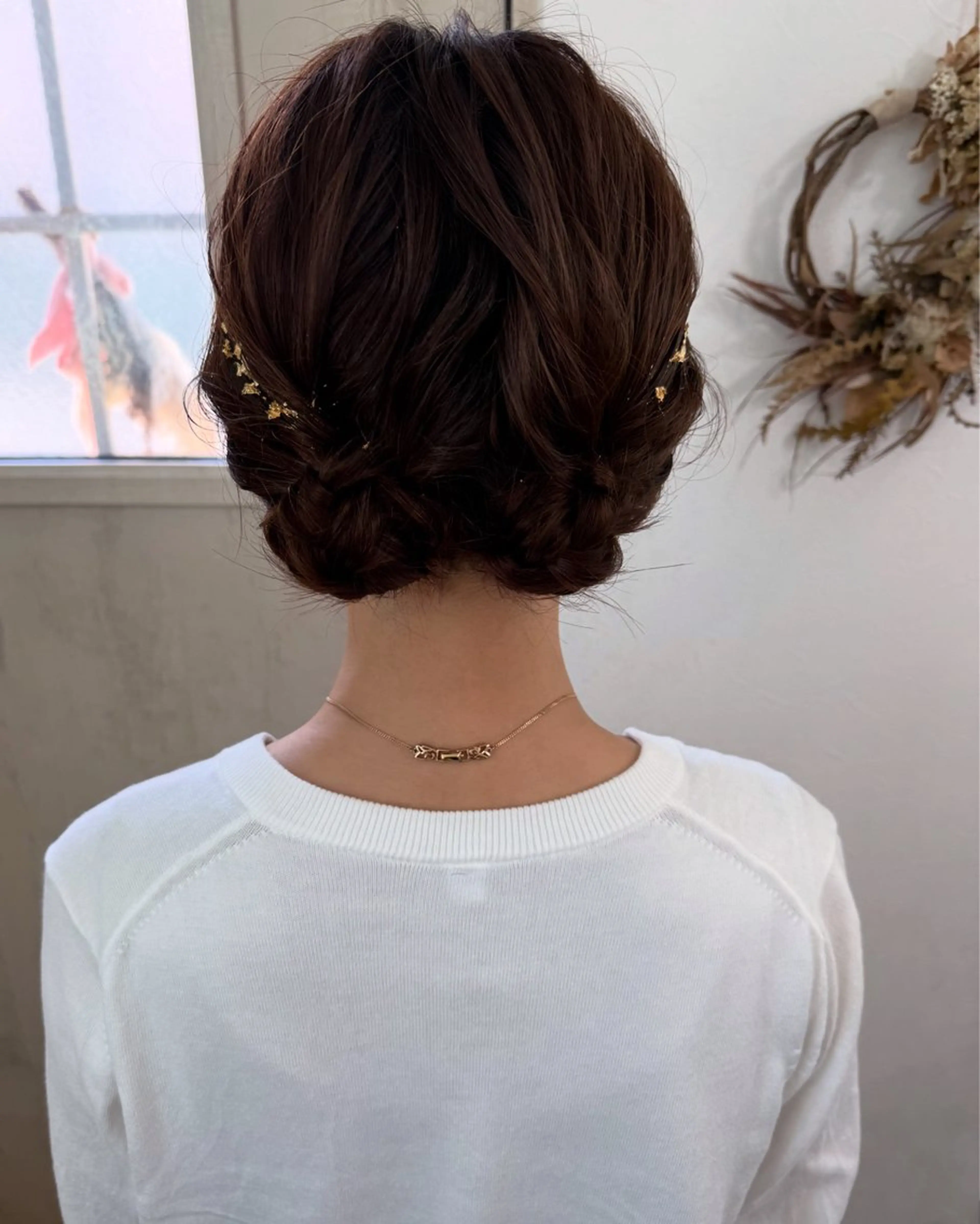 ミディアム お団子ヘア ヘアセット キノシタ マユのヘアスタイル