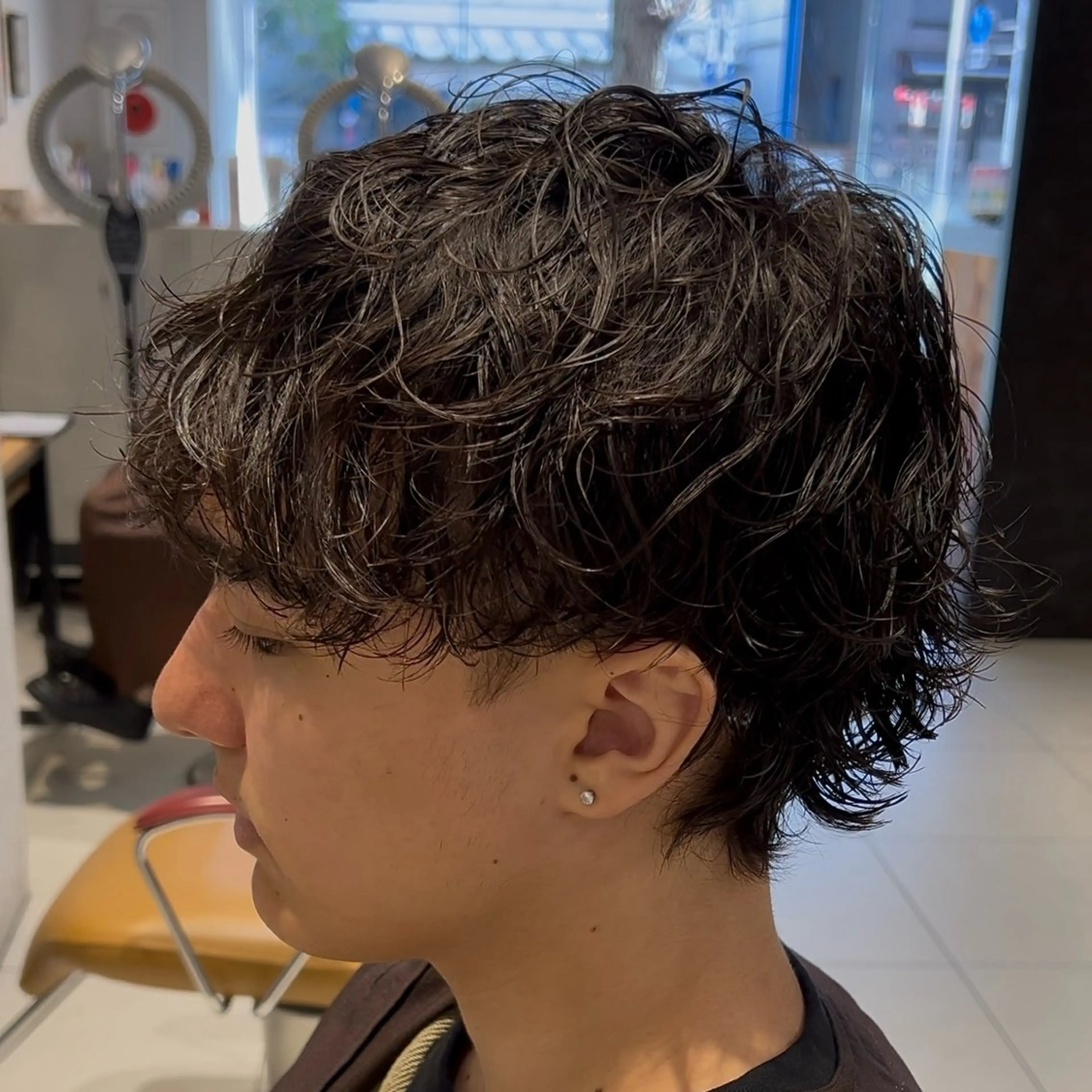 パーマ メンズ メンズパーマ カット パーマ メンズパーマは私一択 佐藤有紀のヘアスタイル