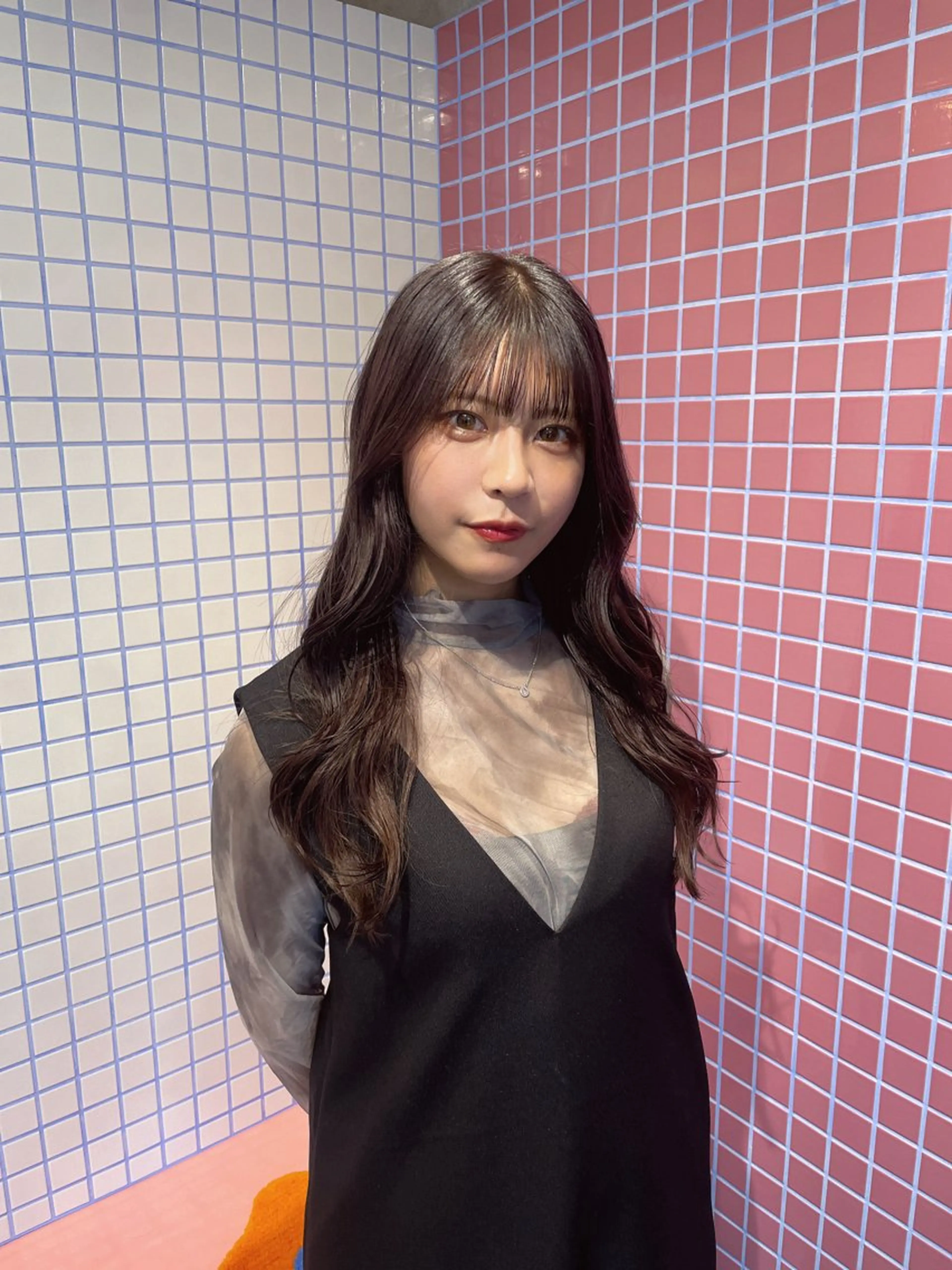 カラー 鎌田 梨瑚のヘアスタイル