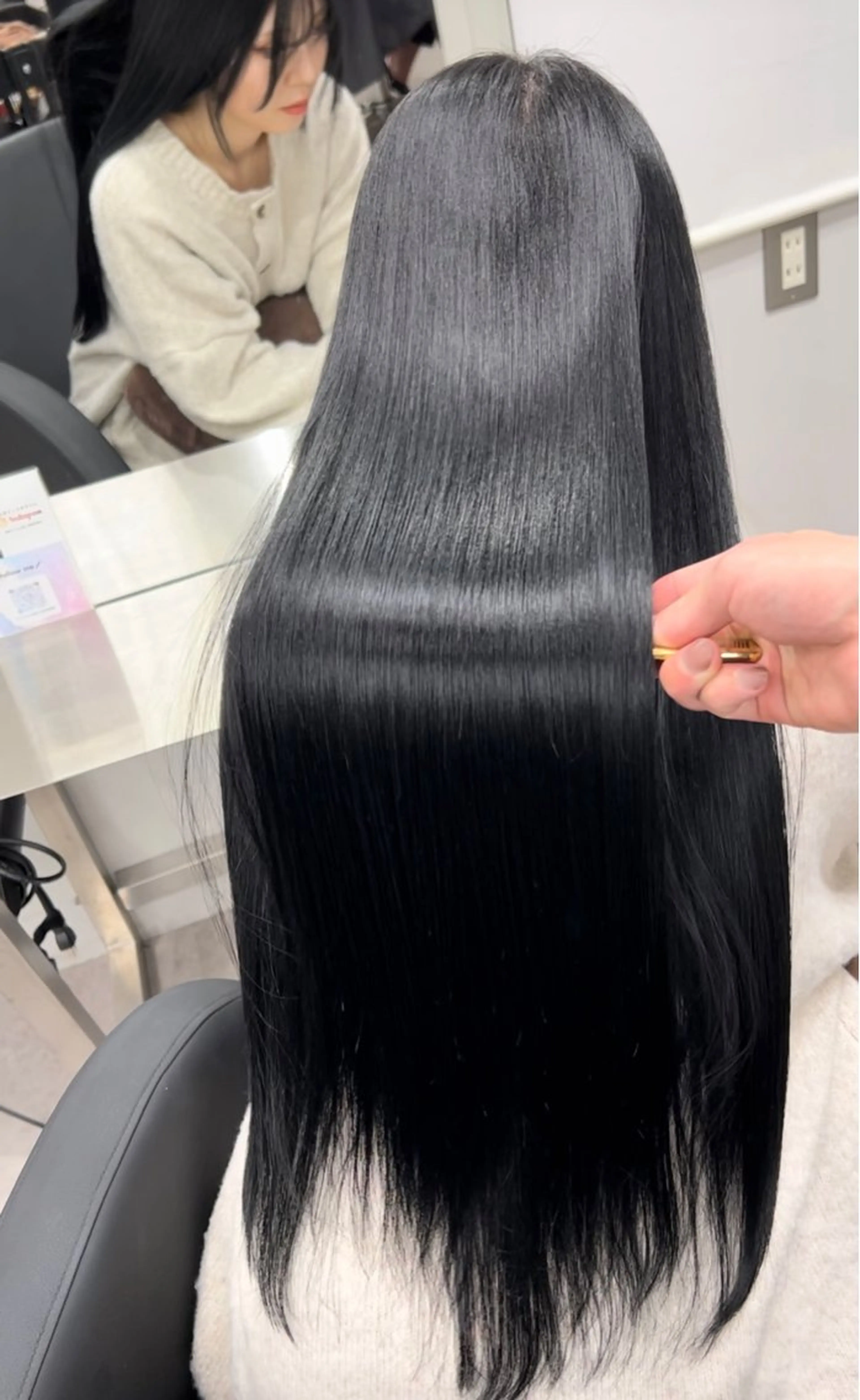 ロング 髪質改善 縮毛矯正 トリートメント カット ヘアカラー トリートメント 🫧髪質改善 講師🫧🍎幹細胞のヘアスタイル